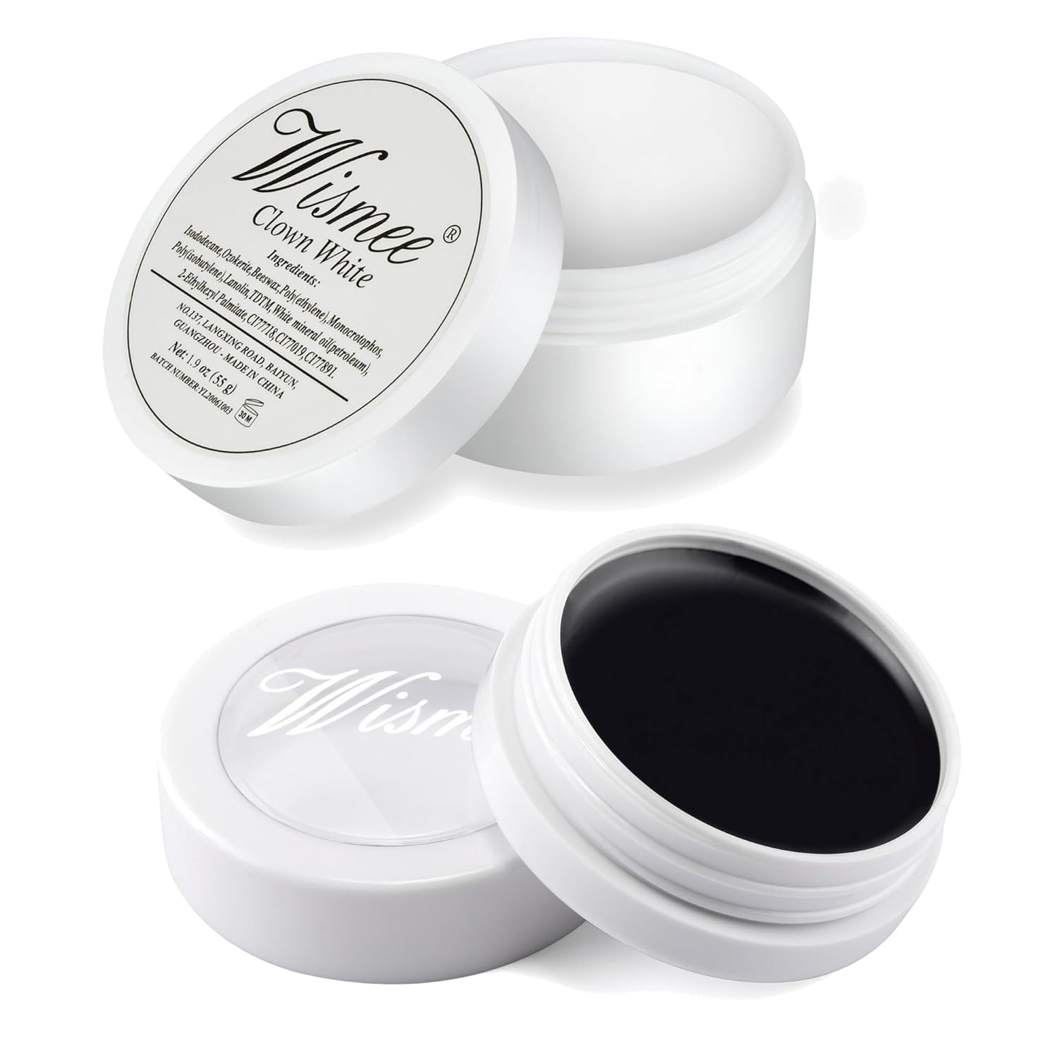 Wismee Black and White Face Body Paint Set
