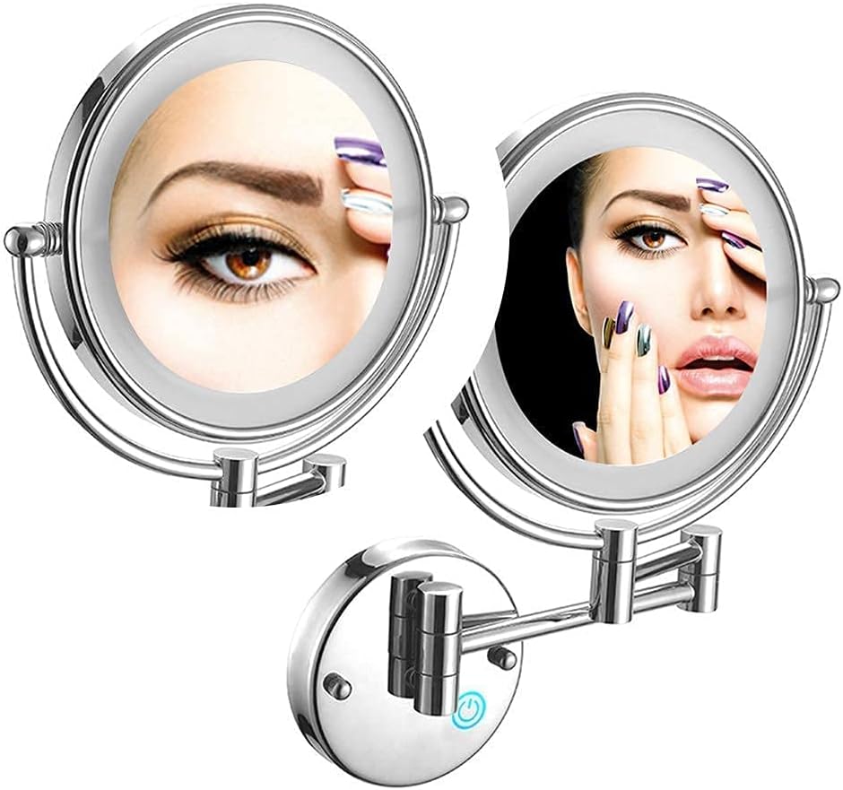 DEIHGE 8 Inch Double-Sided Magnifying Vanity Mirror with LED