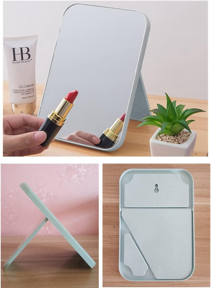 Super HD Tabletop Mirror with Foldable Bracket - Hand Free Makeup Mirror