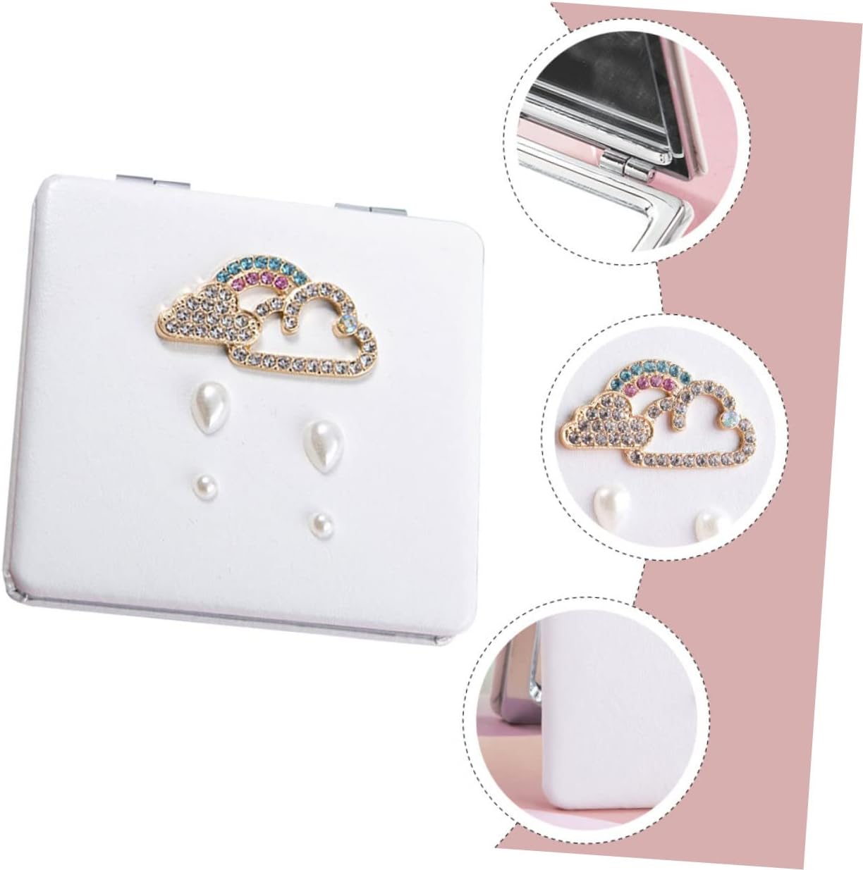 SAFIGLE Dual Sided Travel Makeup Mirror