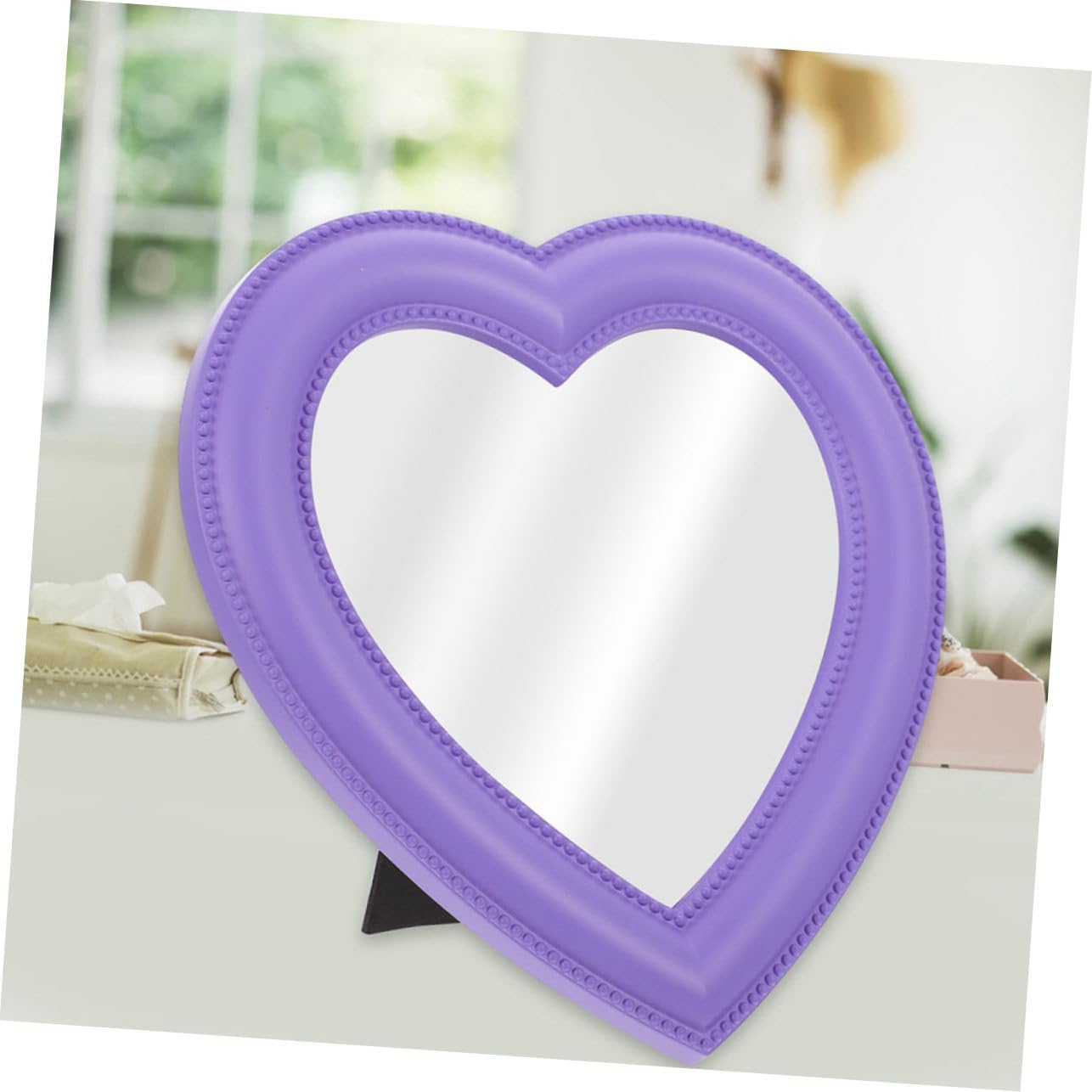 Gatuida 2pcs Heart Shape Makeup Mirror