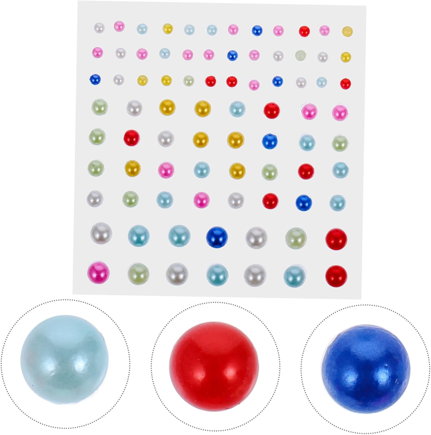 Uonlytech 5 Sets Self-Adhesive Rhinestone Stickers for Face and Body
