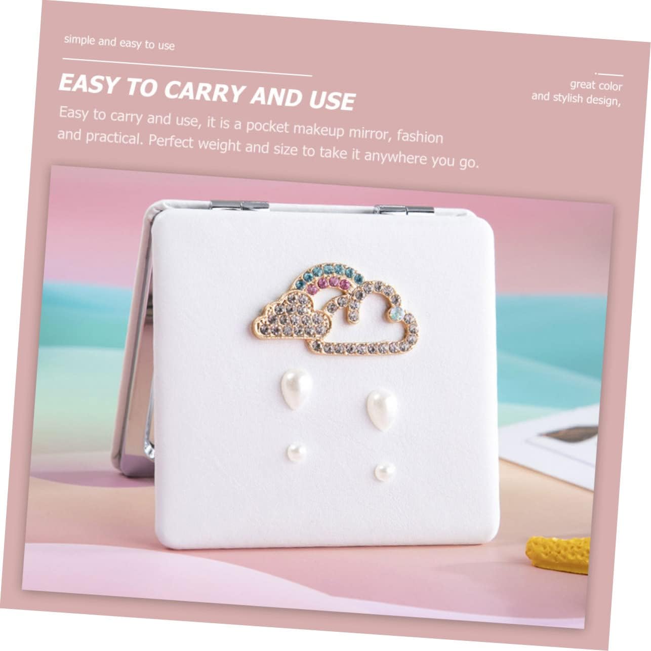 NOLITOY Double-Sided Folding Cosmetic Mirror for Travel