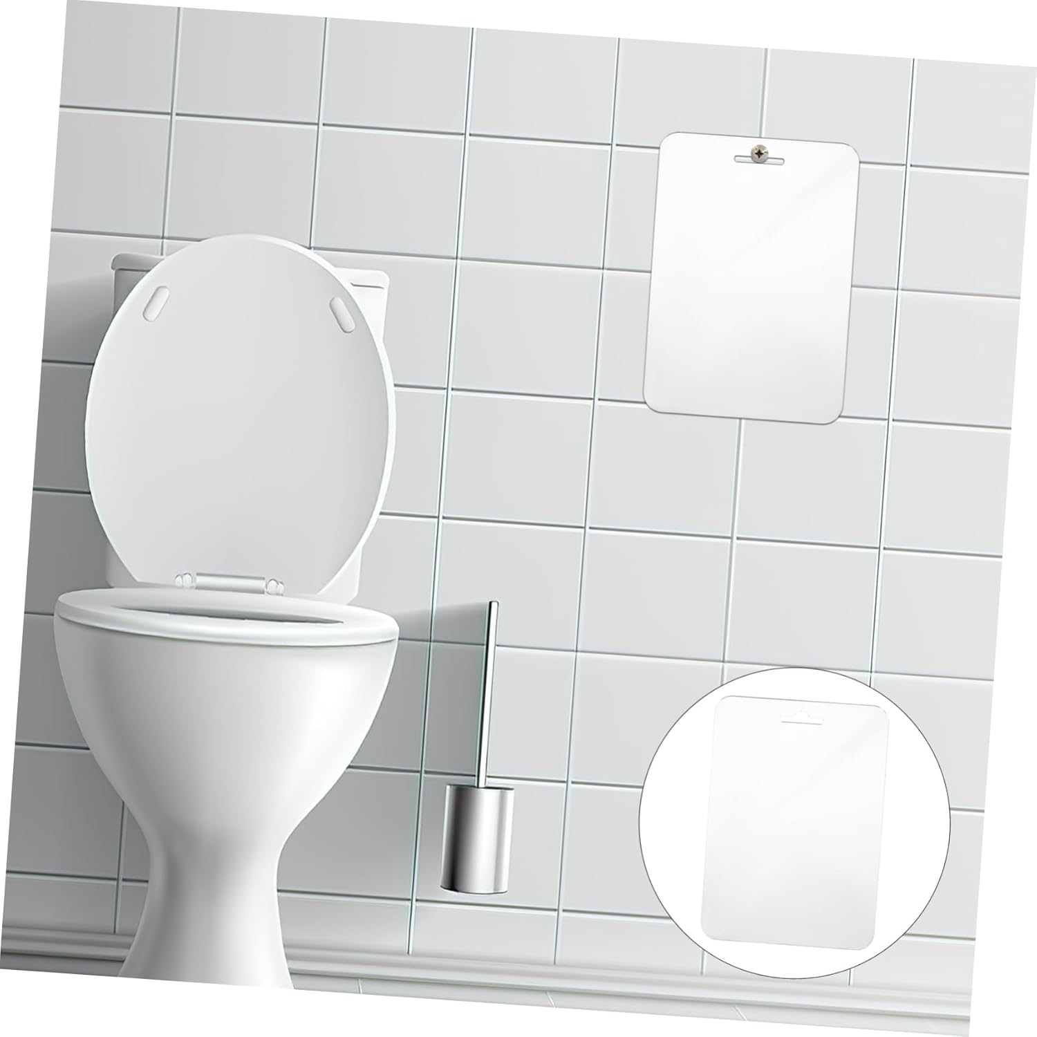 Fogless Acrylic Mirror - Shatterproof Shower Mirror for Makeup and Shaving