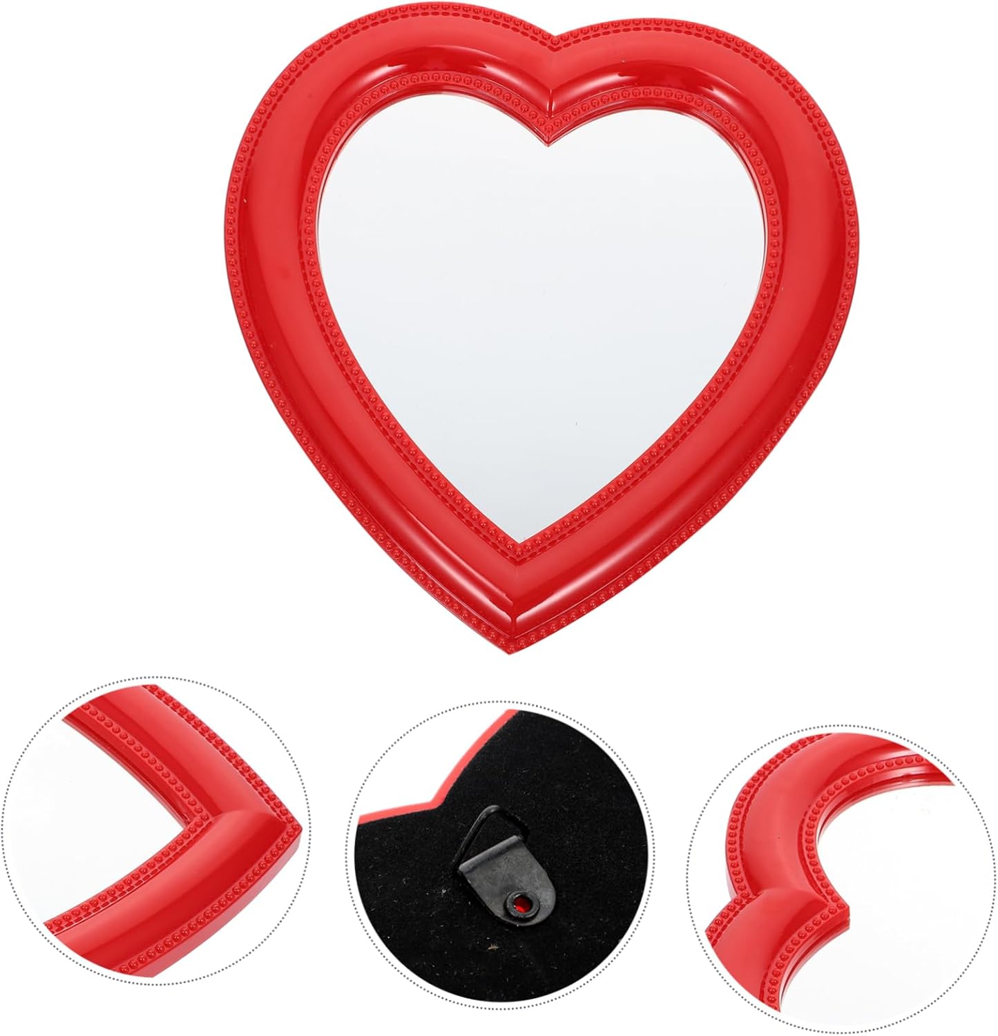 VALICLUD Heart Shaped Makeup Mirror 1