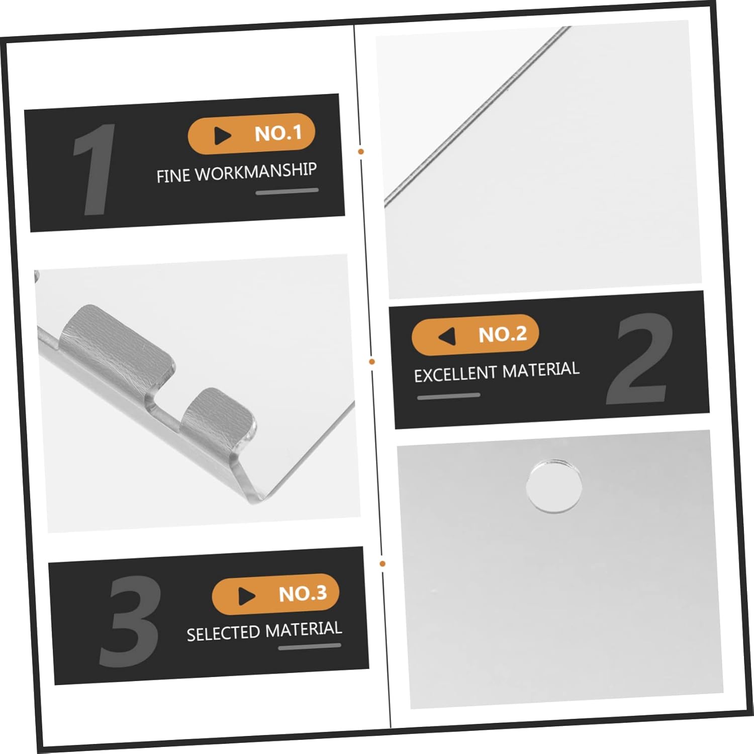 DECHOUS 5x7 Inch Travel Makeup Mirror for Shower and Bathroom