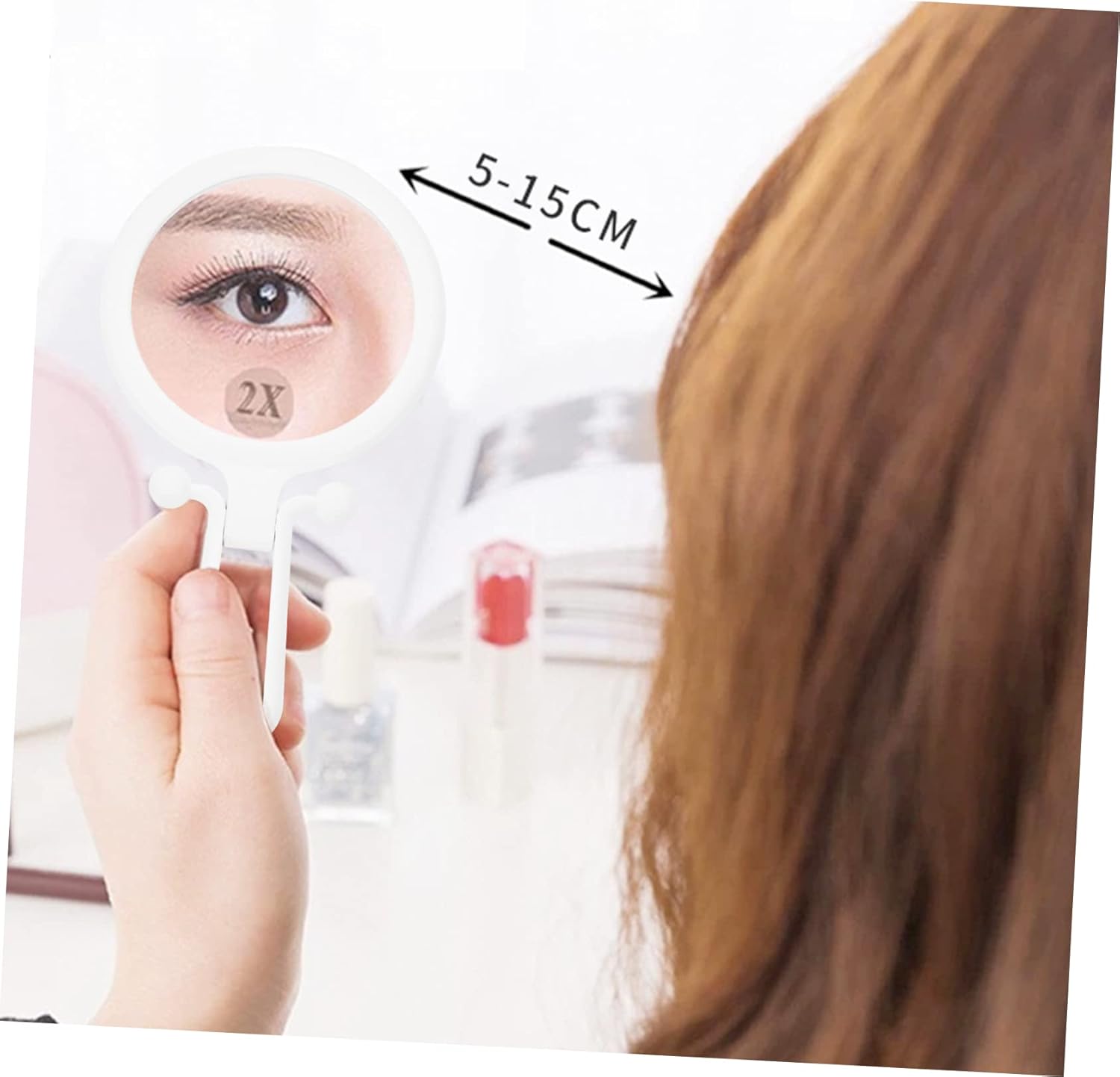DOITOOL Womens Compact Foldable Makeup Mirror for On-The-Go
