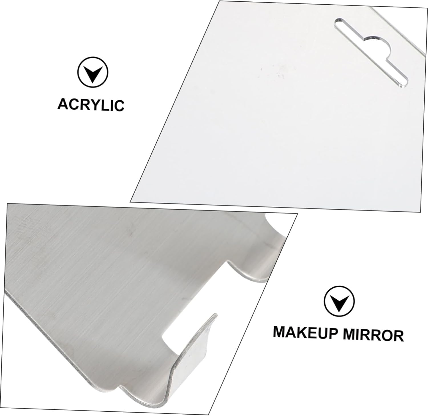 Baluue Portable Anti-Fog Mirror for Shower and Travel