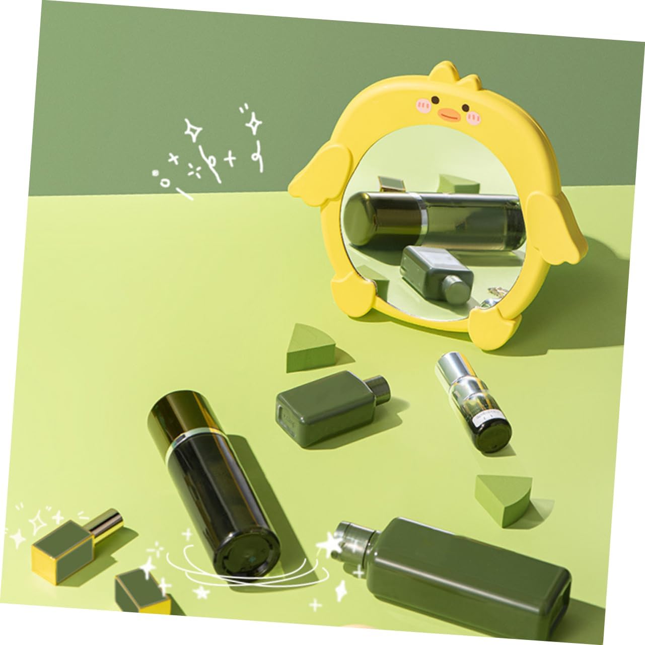 FOYTOKI Cartoon Duck Makeup Mirror