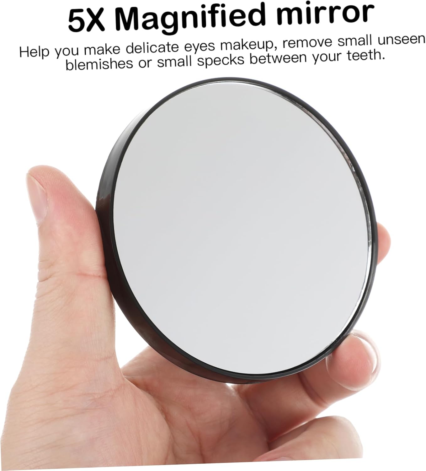 DEARMAMY Compact 5x Magnifying Mirror with Suction Cups