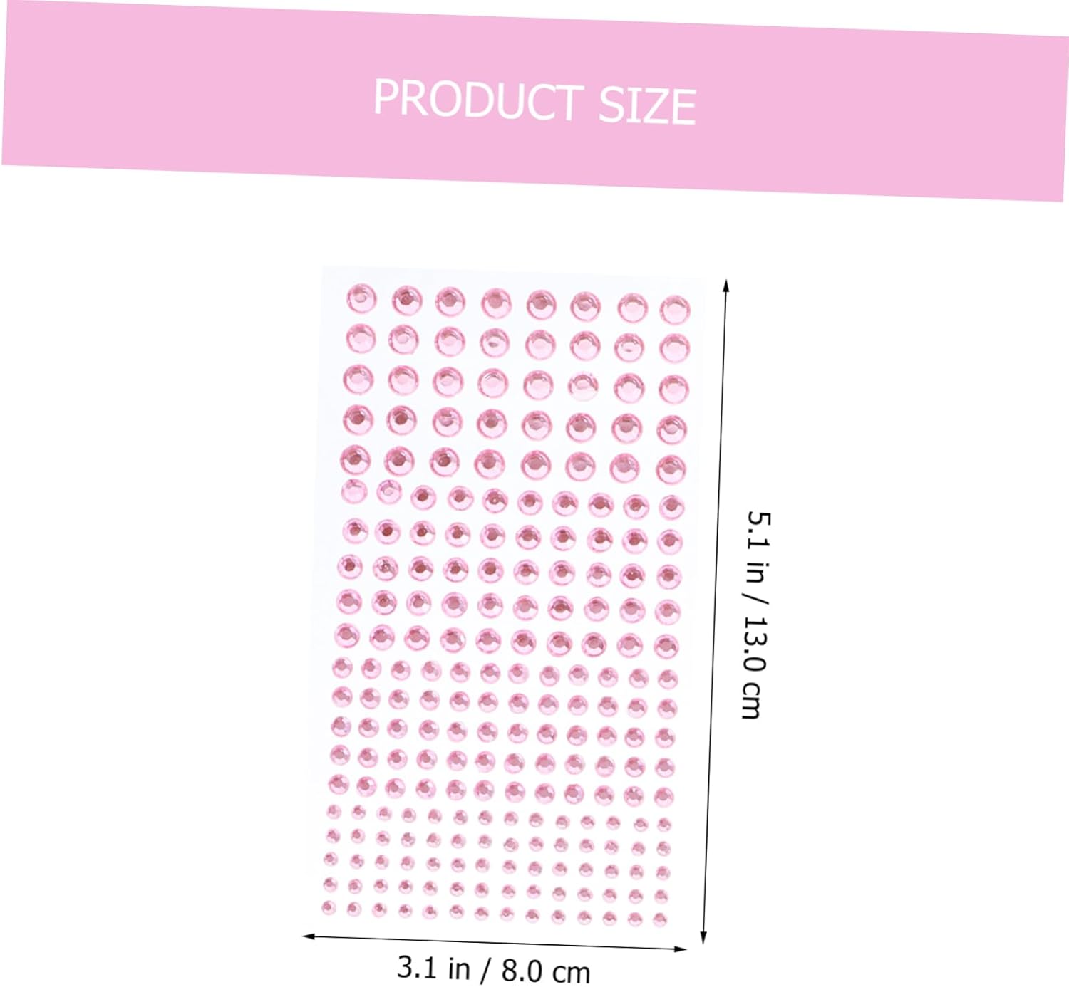 Didiseaon 3 Sets Self Adhesive Face Rhinestones