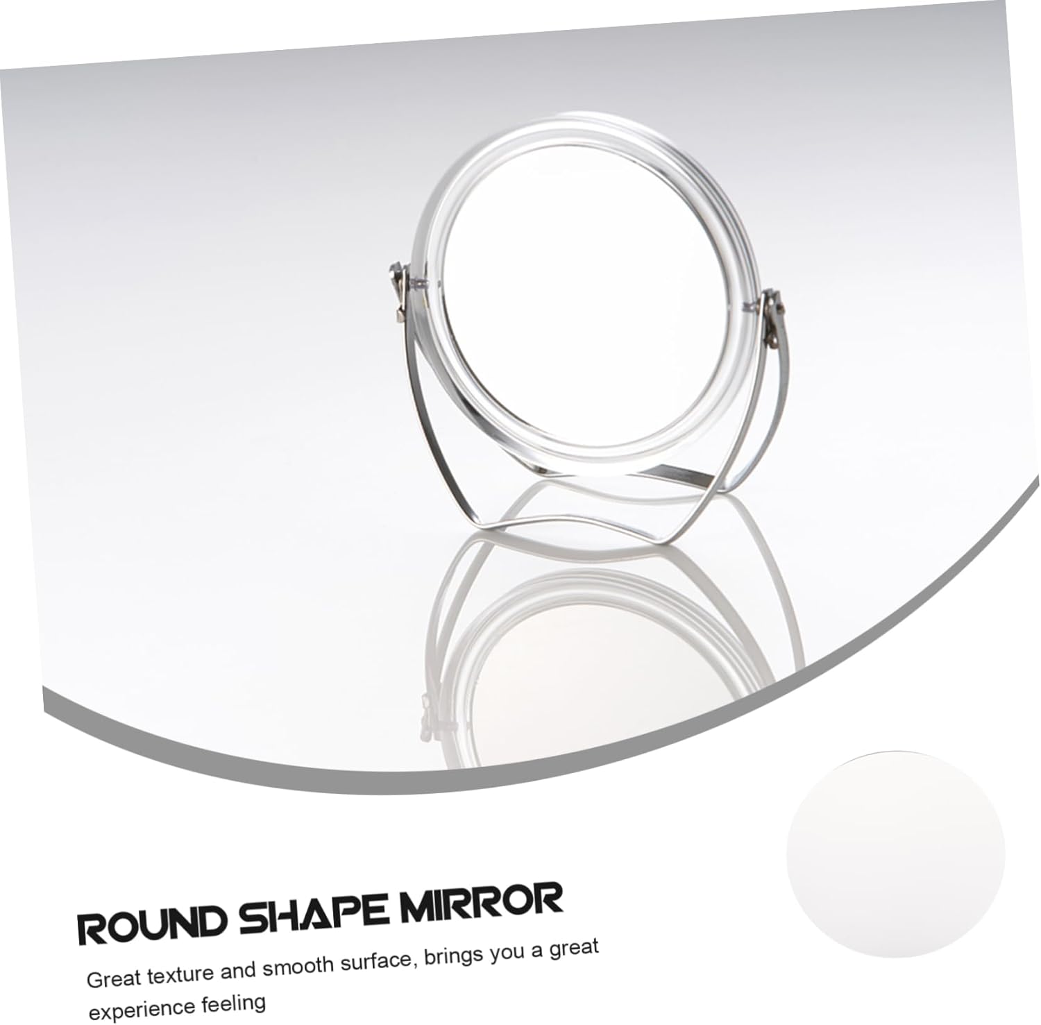 Round Acrylic Mirror for Makeup Decor