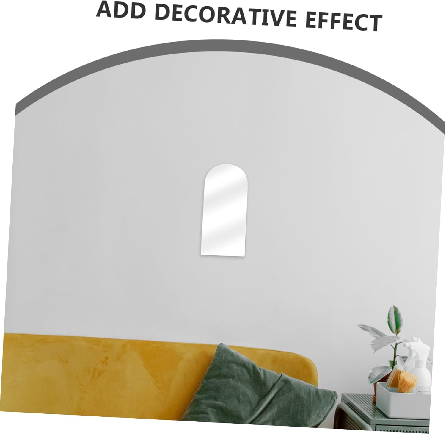 QUMIIRITY Irregular Acrylic Wall Mirror for Home Decor