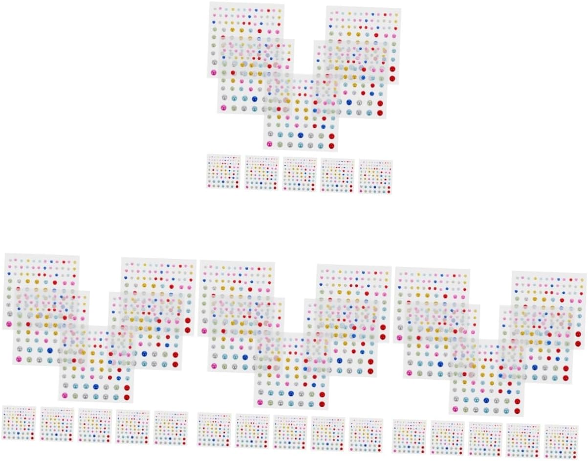 OSALADI 4sets Facial Diamond Stickers for Adults