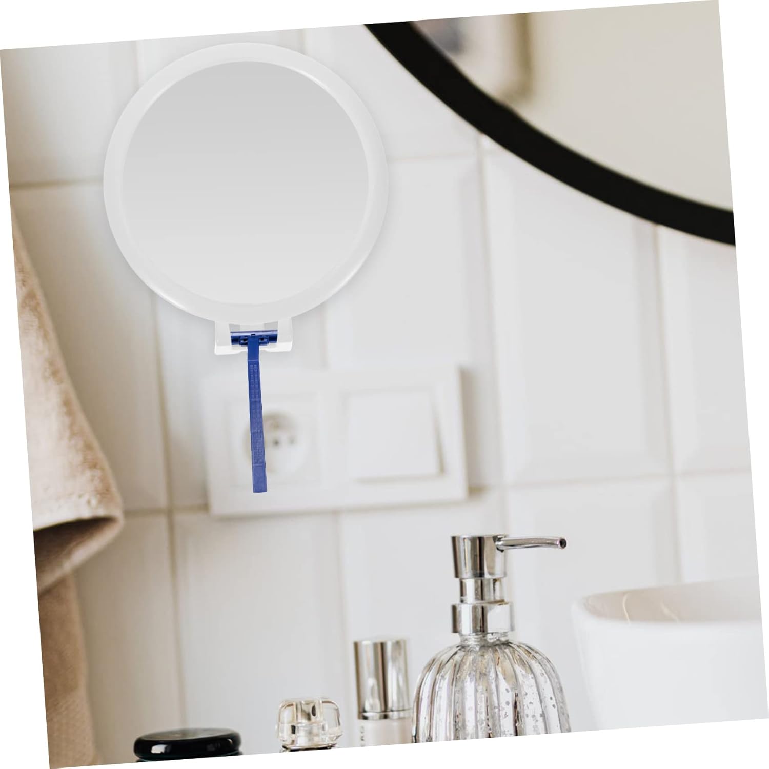 Fogless Shower Mirror with Cup Hook for Bathroom 1