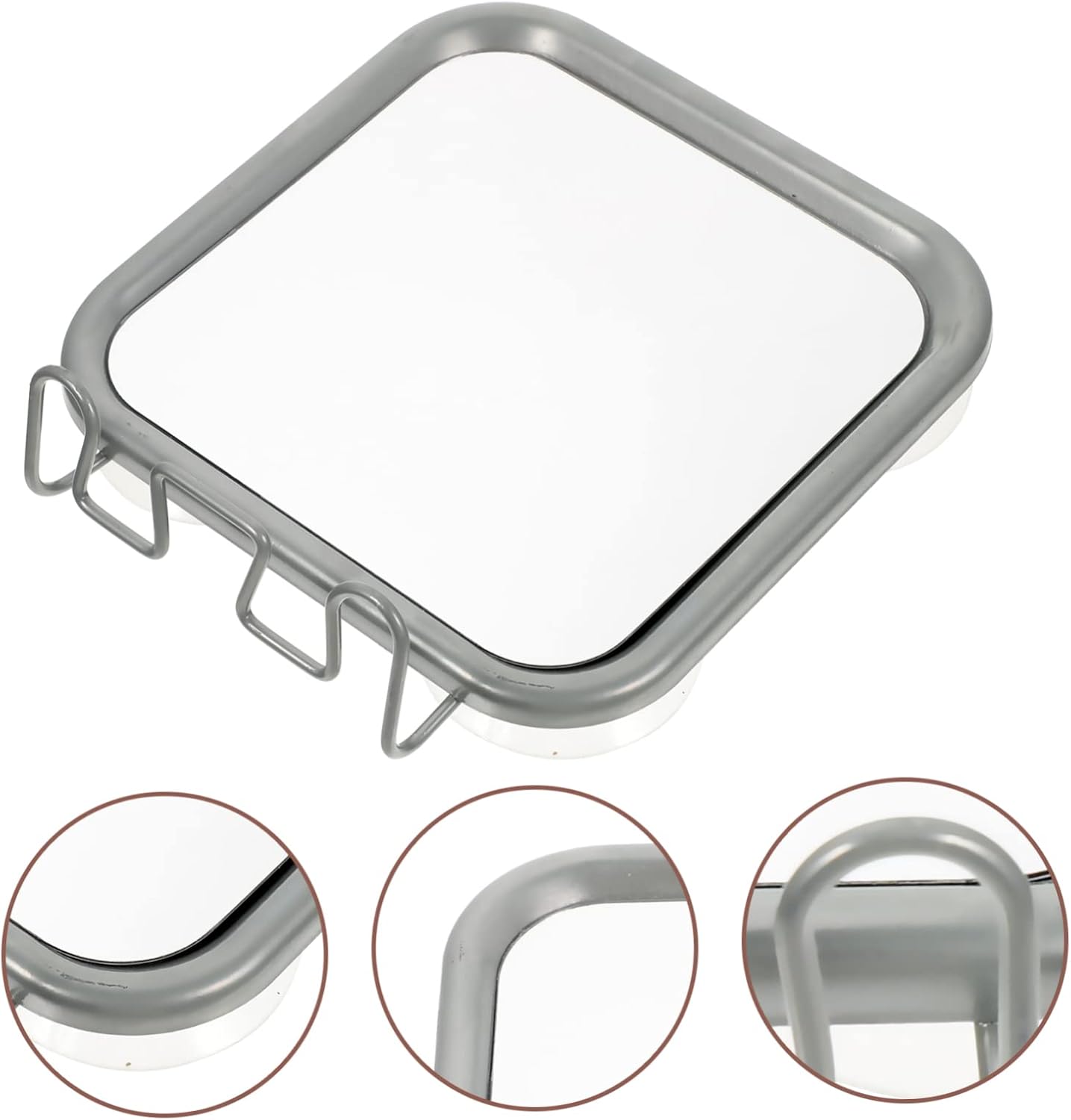 HAPINARY Fog Shower Mirror Suction Wall Mount