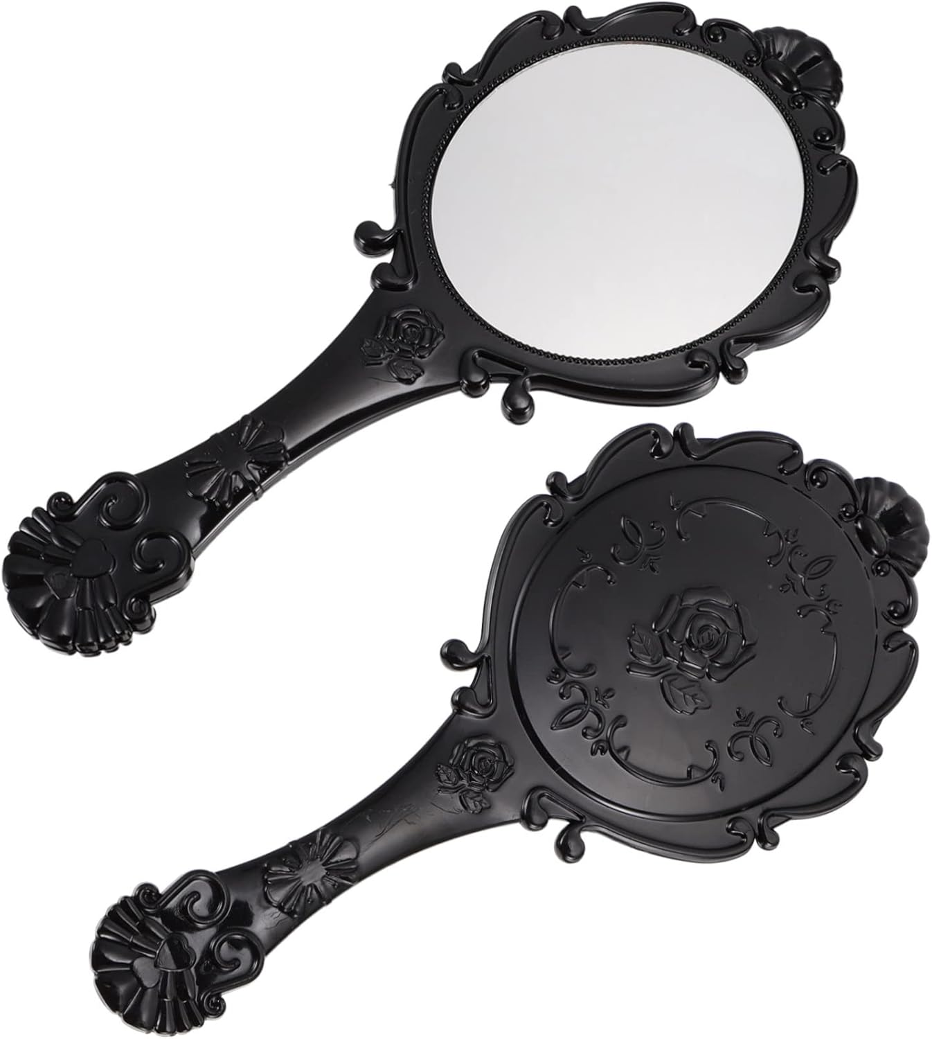 VICASKY 2pcs Retro Portable Makeup Mirror 1