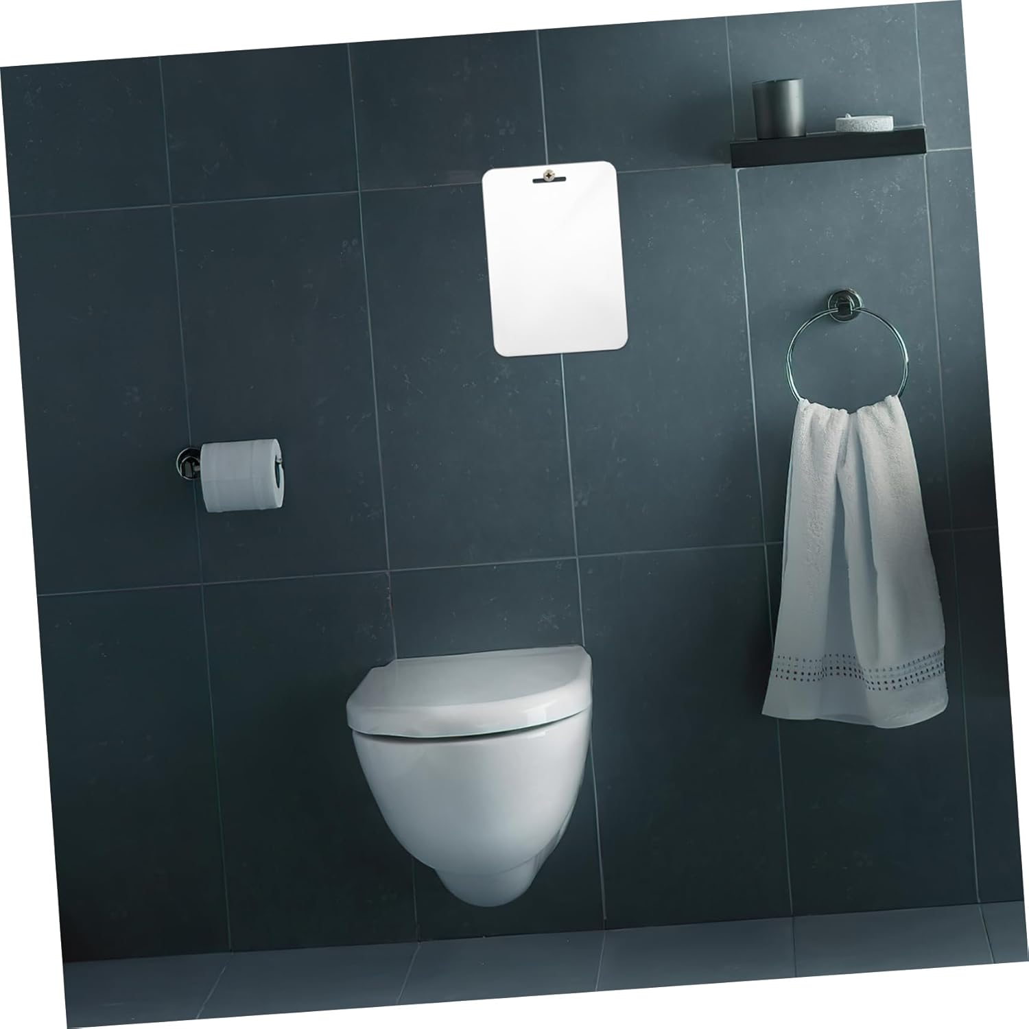 MERRYHAPY Fogless Acrylic Mirror 30x20cm Shaver Shower Wall Hanging
