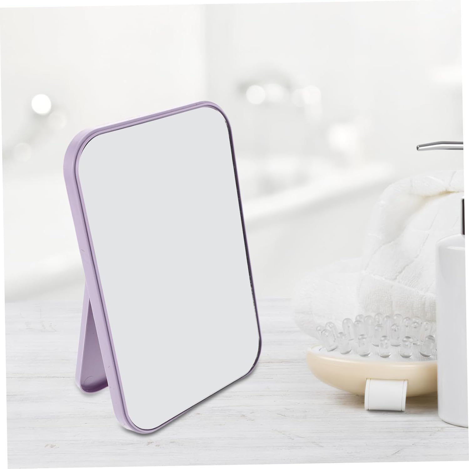 Beaupretty 2Pcs Portable Dual Use Vanity Mirror