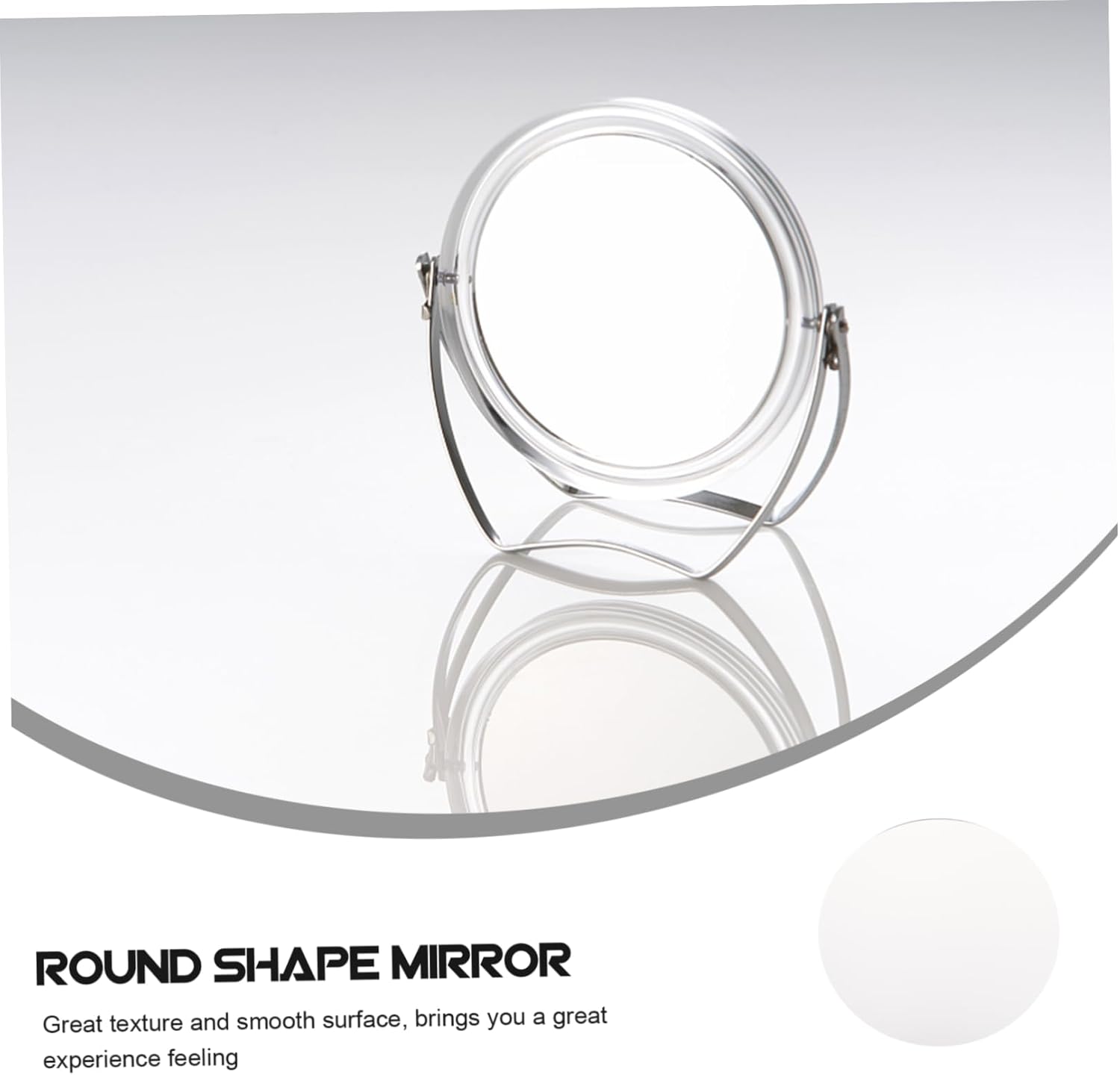 SOIMISS Round Acrylic Makeup Mirror for Home Decor