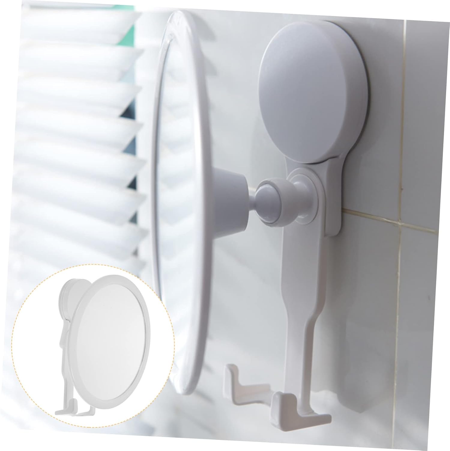 Fogless Shower Mirror with Cup Hook for Bathroom 1
