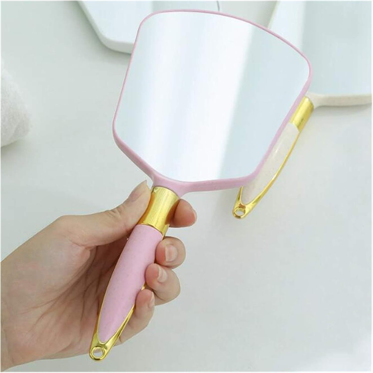 SUNESA Makeup Mirror 2pc Gold Rechargeable Lighted Mirror