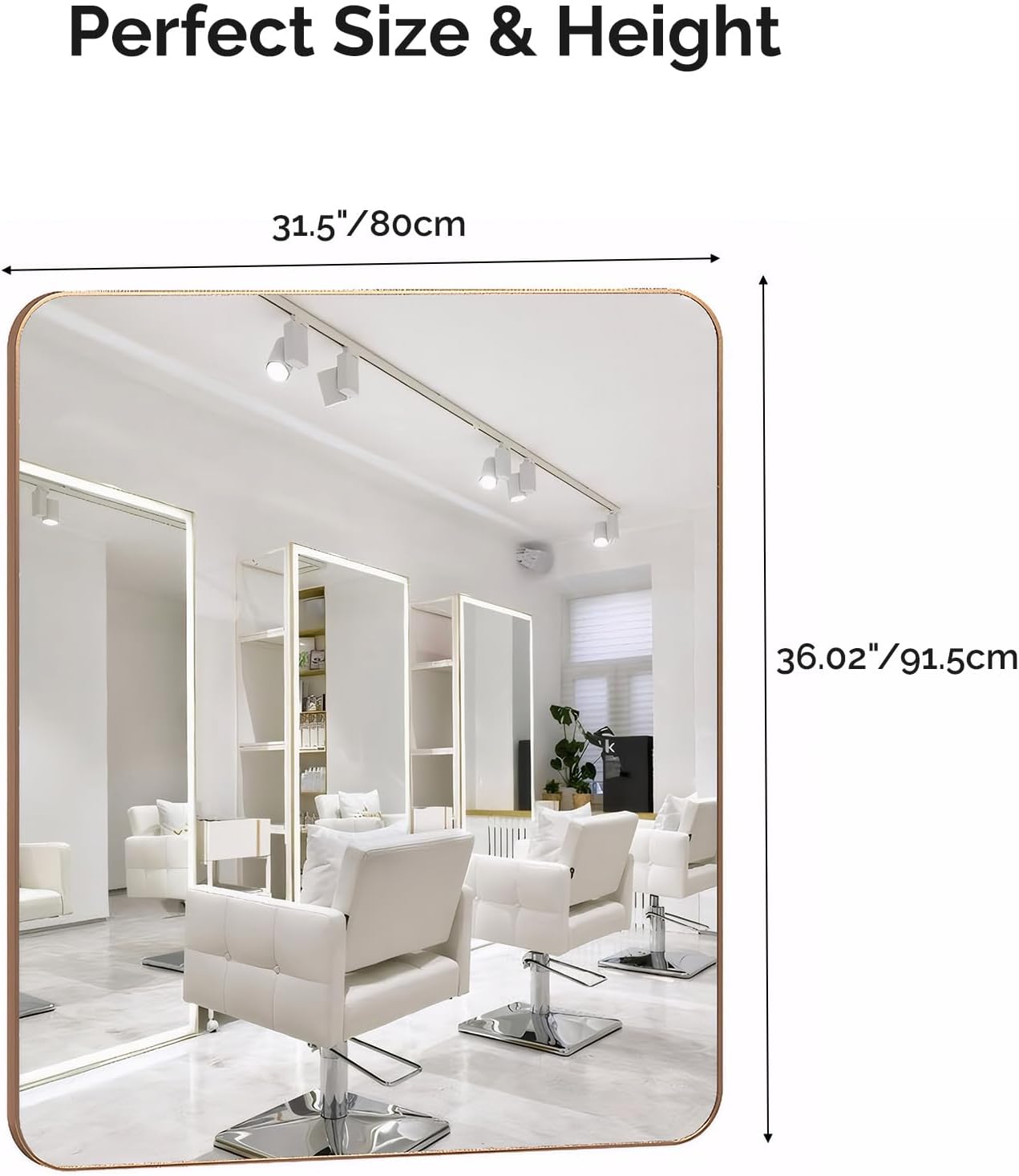 OmySalon Extra Large Wall Mounted Mirror
