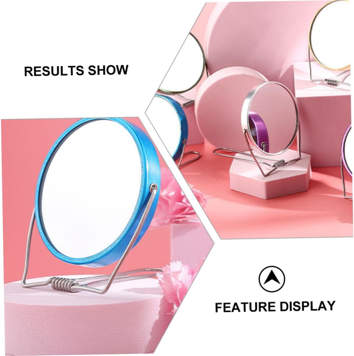 Portable Double-Sided Cosmetic Mirror for Girls