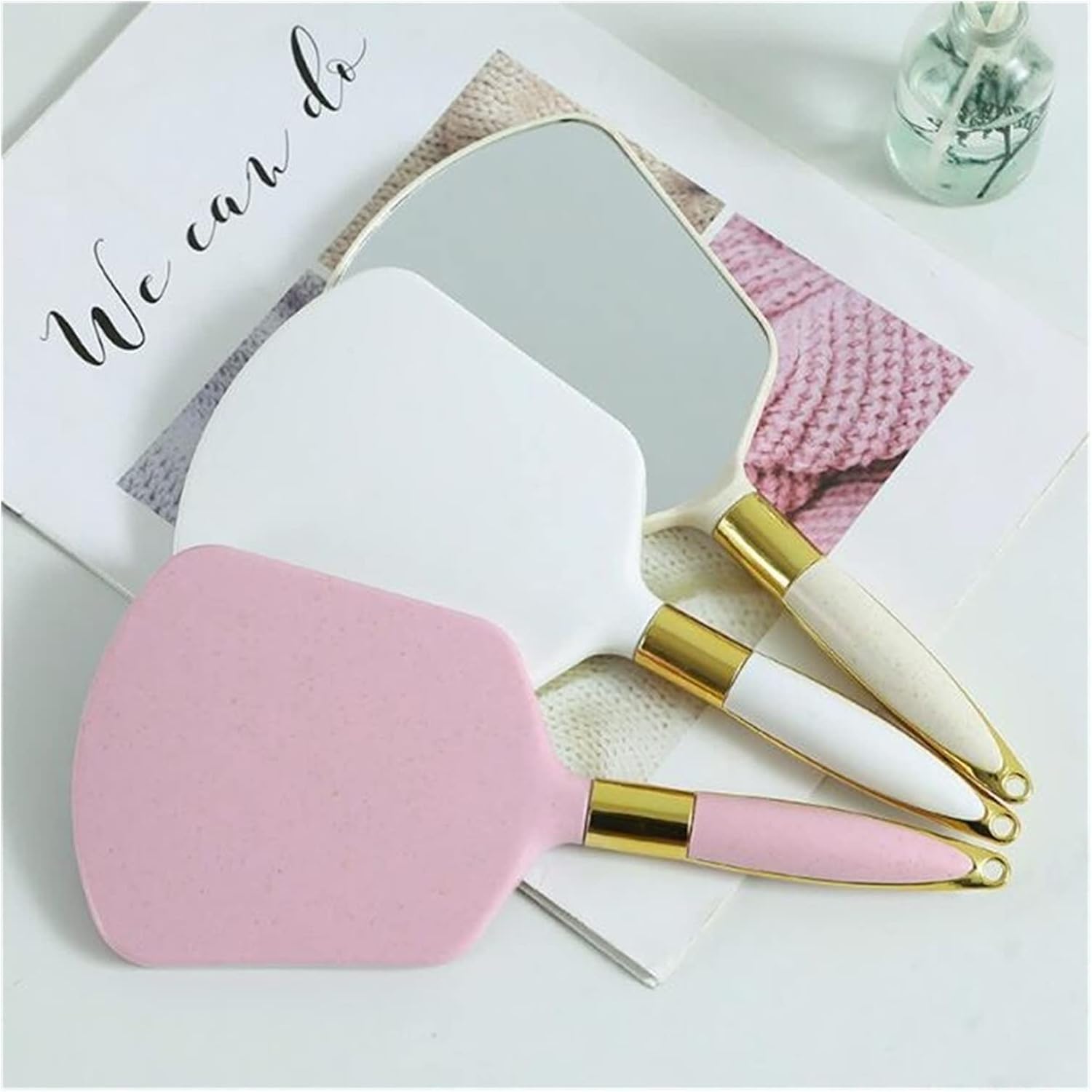 VIORED Vanity Mirror Portable Handheld Makeup Mirror for Ladies