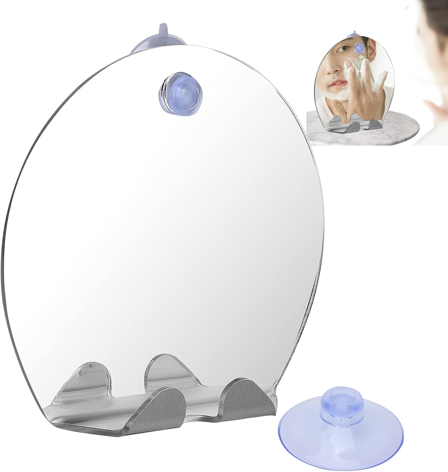 Honio FogFree Mirror with Hook and Suction Cup