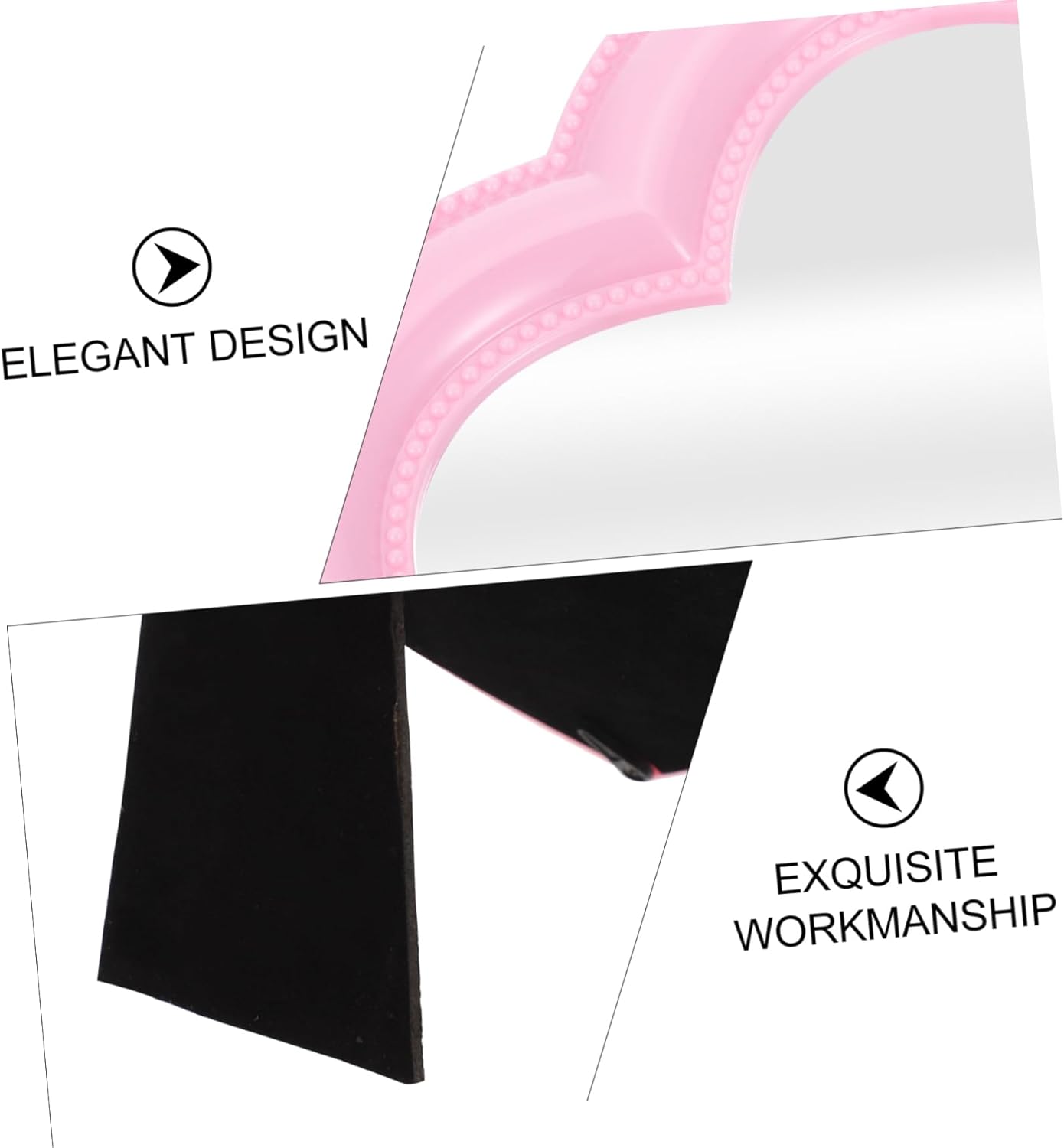 Mikinona Heart Shaped Vanity Mirror for Desk