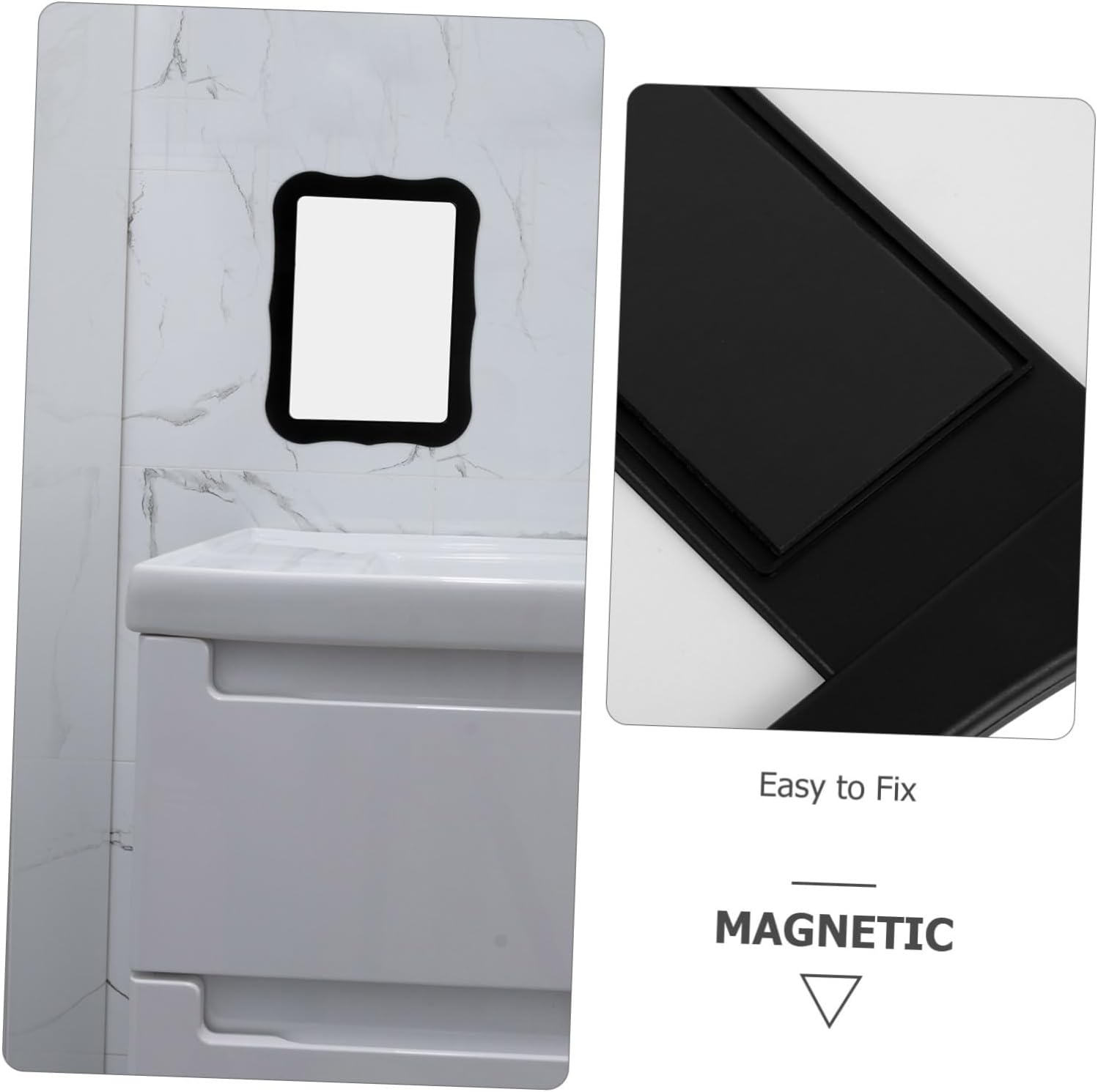 MAGICLULU Magnetic Locker Mirror - Compact Vanity Accessory
