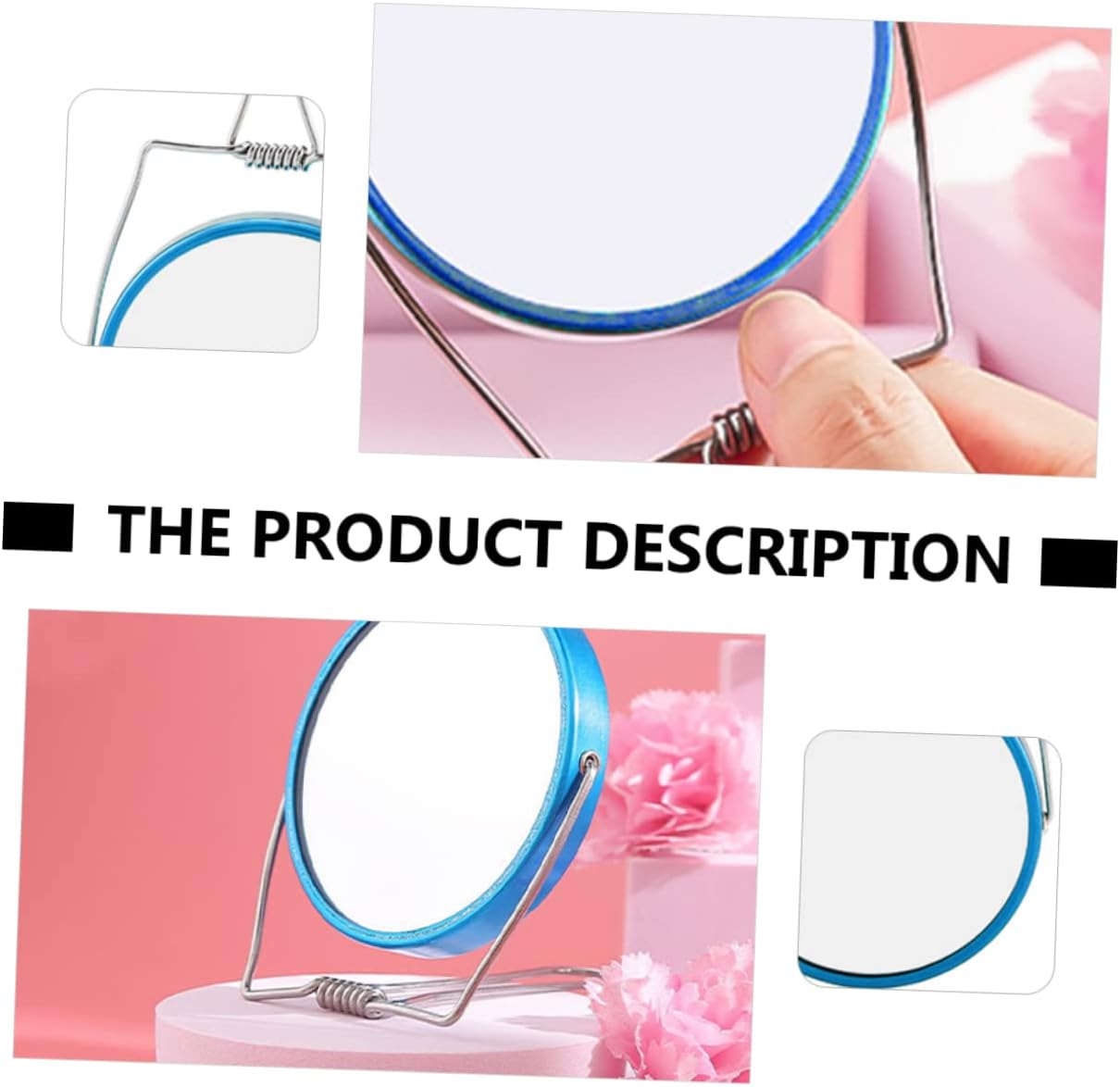 VICASKY Double Sided Foldable Makeup Mirror