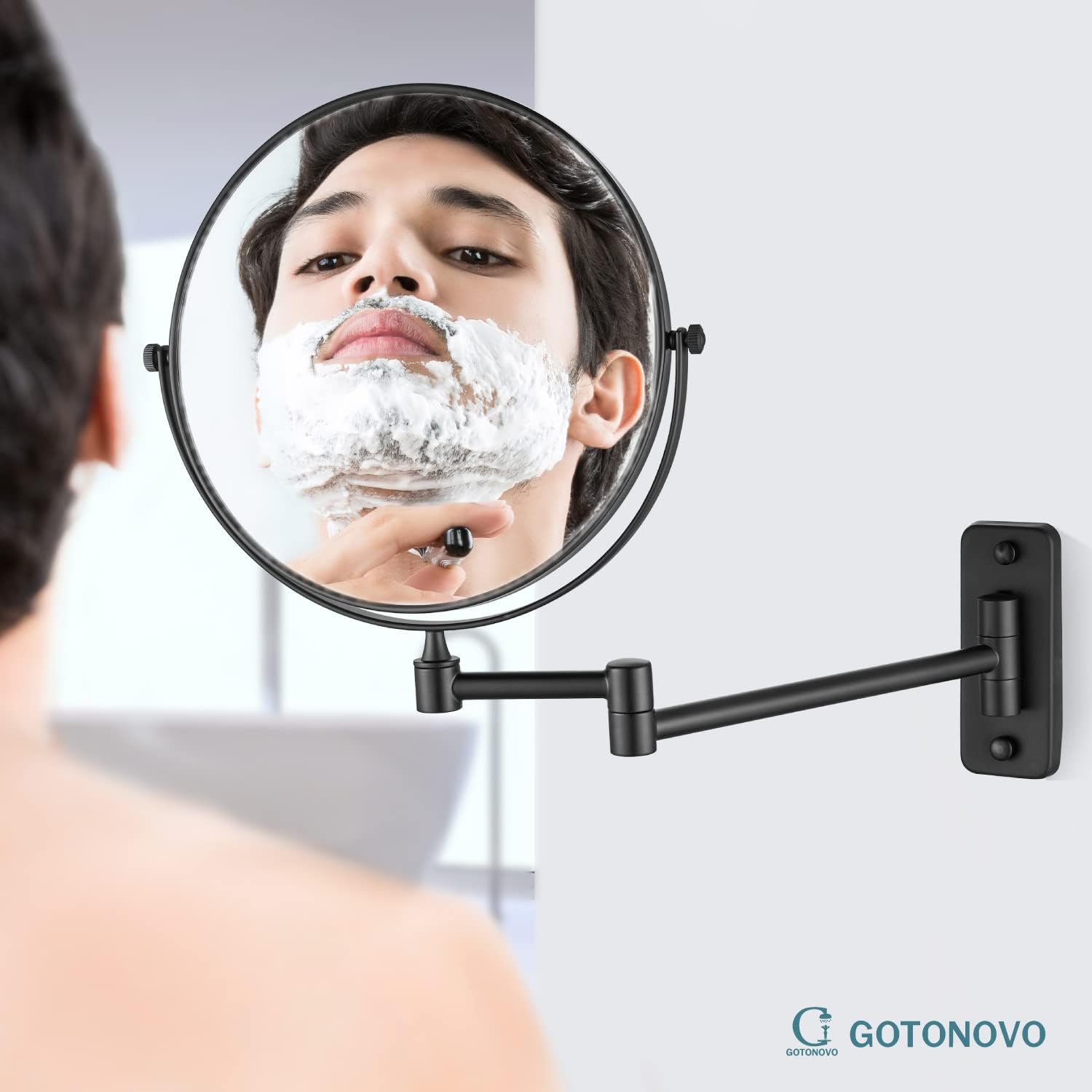 gotonovo 8 Inch Wall Mounted Makeup Mirror