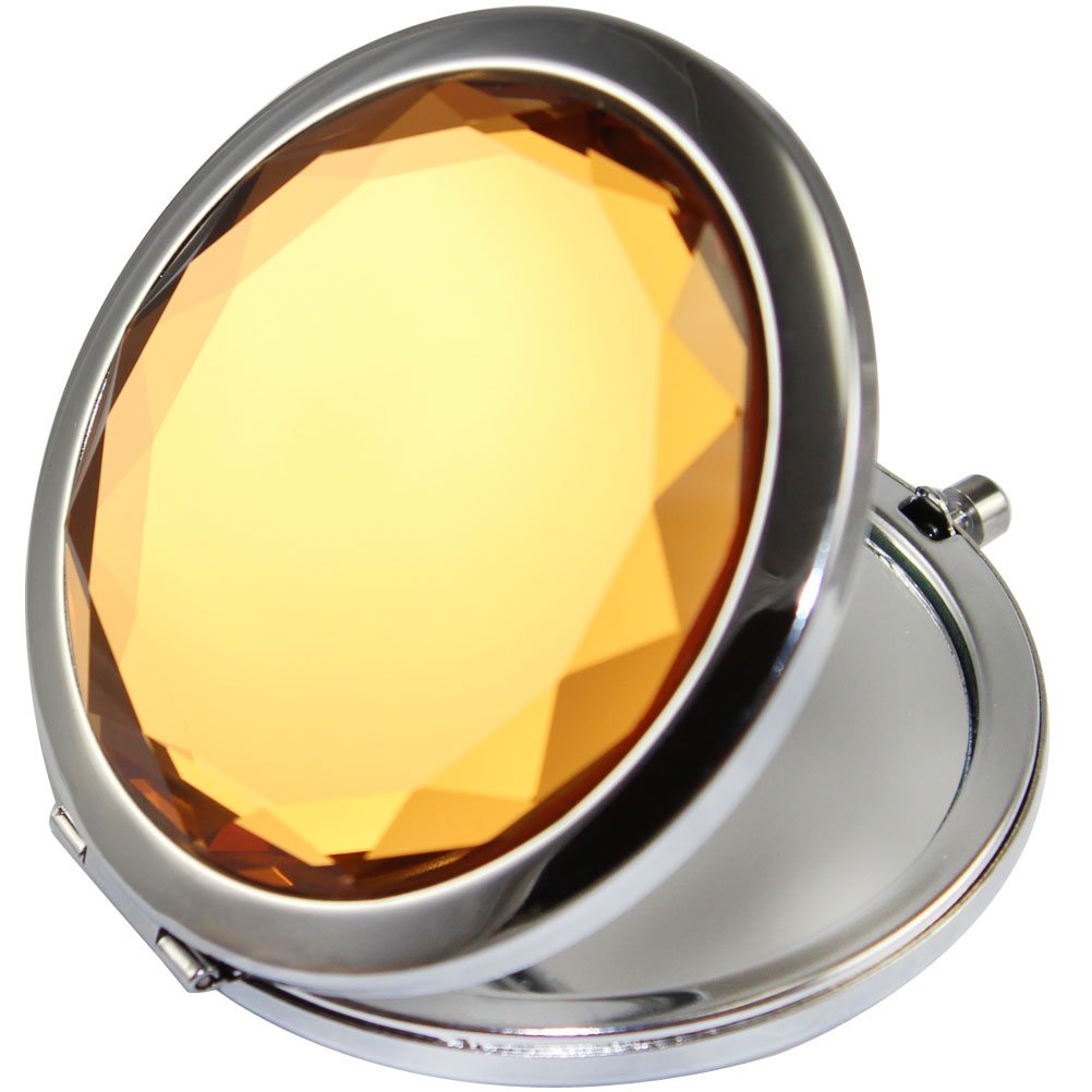 KOLIGHT Double Sides Portable Foldable Metal Makeup Mirror