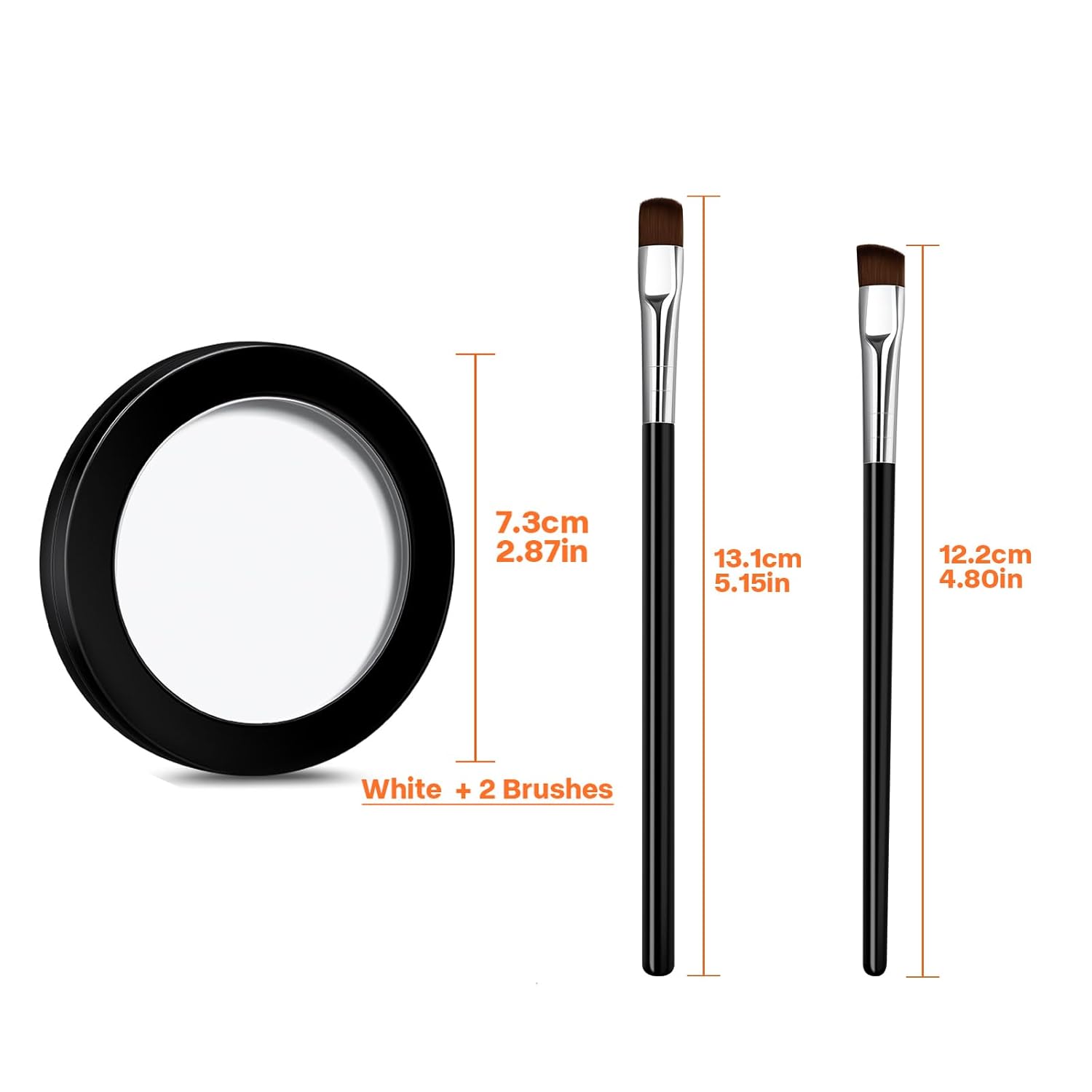 TOEDO White Black Body Paint with Brush for Halloween Cosplay