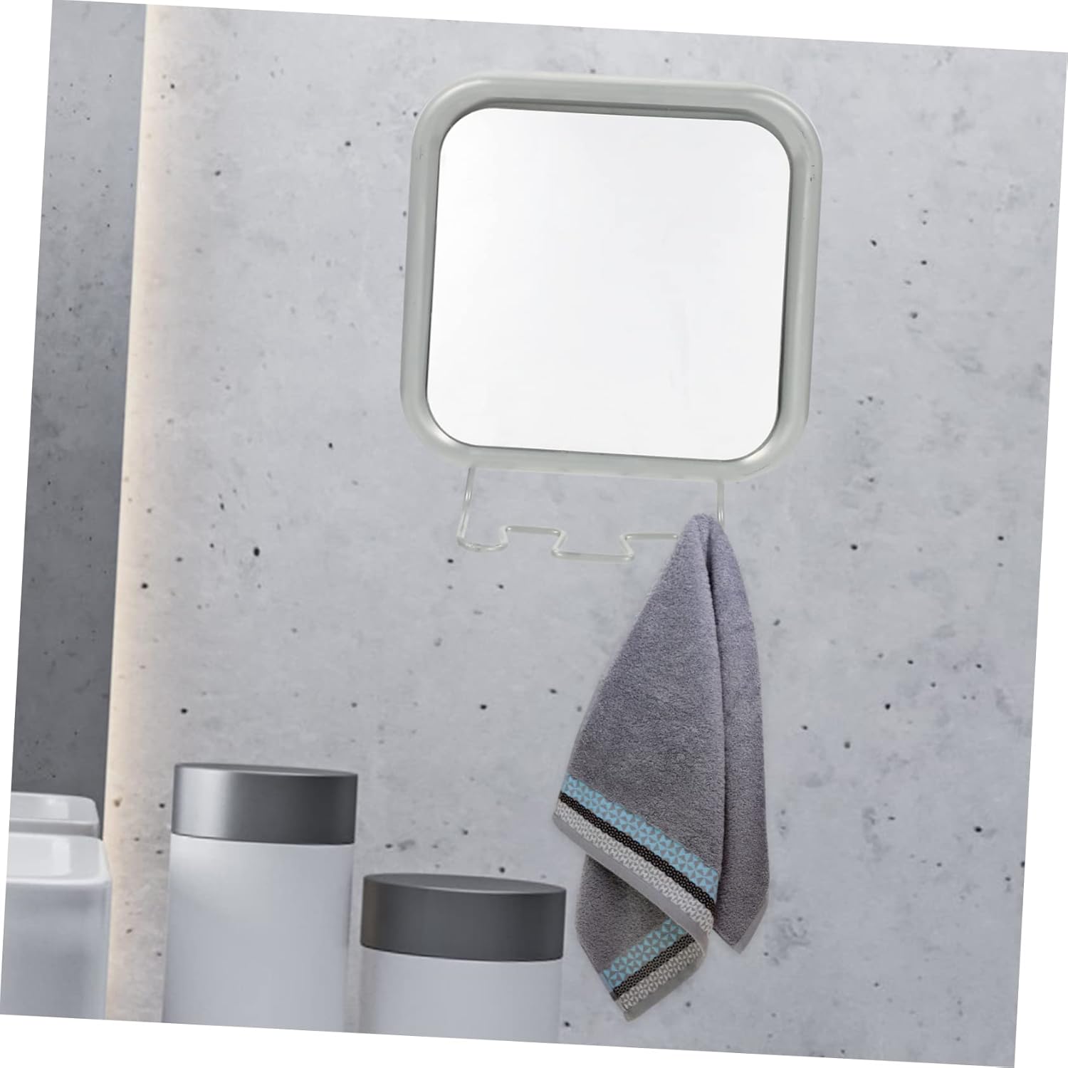 DOITOOL Hook Vanity Mirror Portable Bathroom Shower Mirror