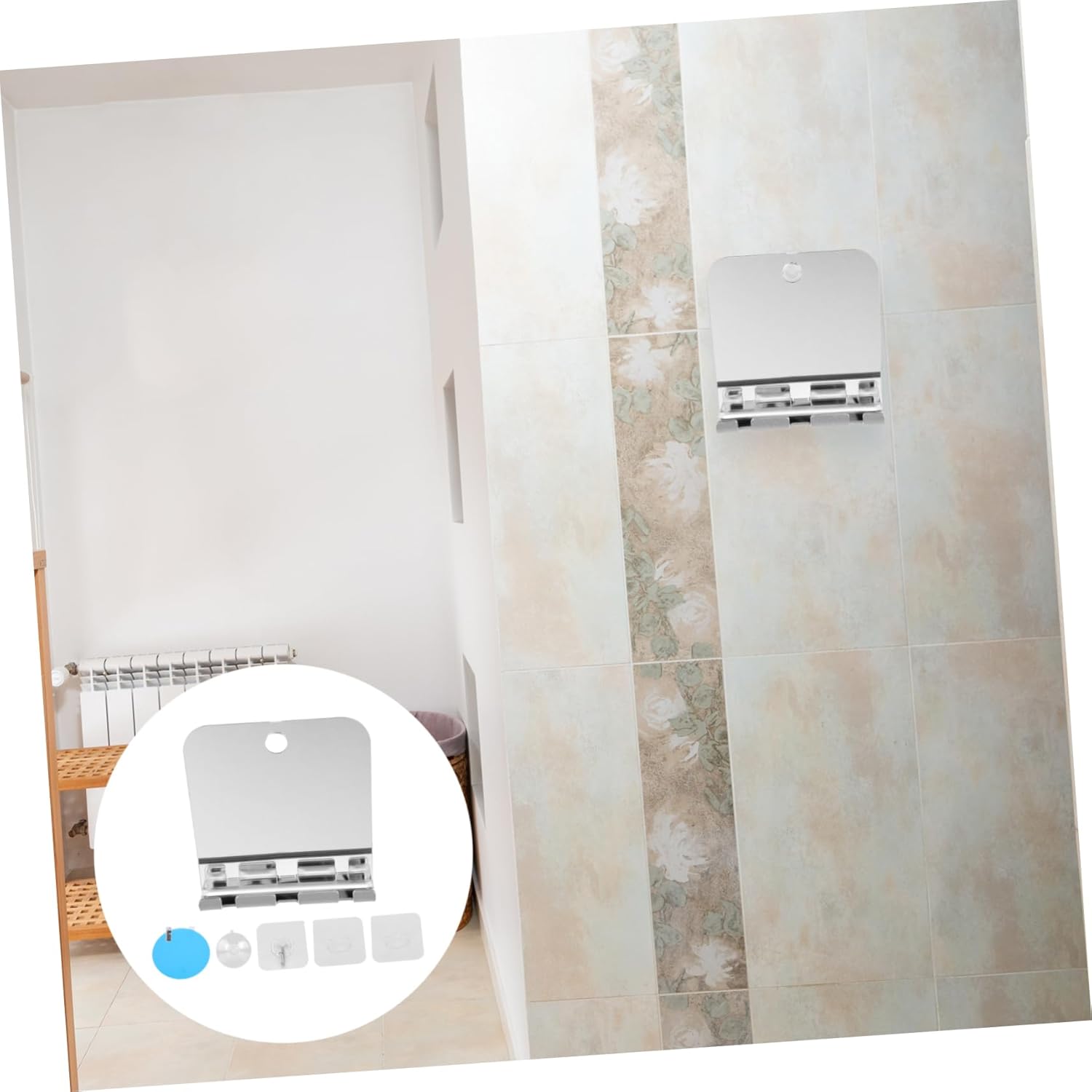 Baluue Fogless Shower Mirror for Men Women Travel Shaving