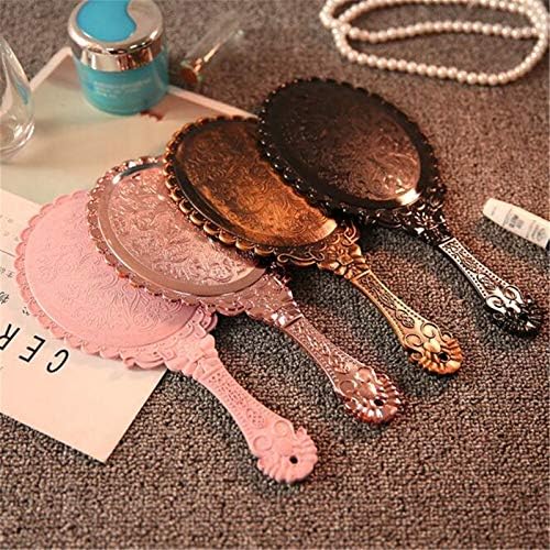 HASMI Gold Vanity Mirror Compact Handheld Makeup Mirror