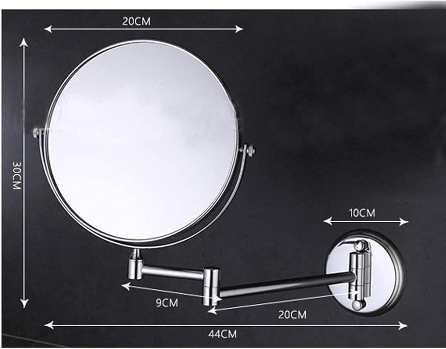 DEIHGE Wall Mounted Makeup Mirror 360 Rotation