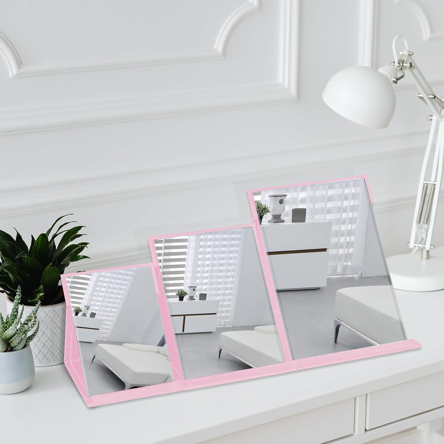 Yatnks 47x67 Inch Makeup Mirror with Adjustable Stand