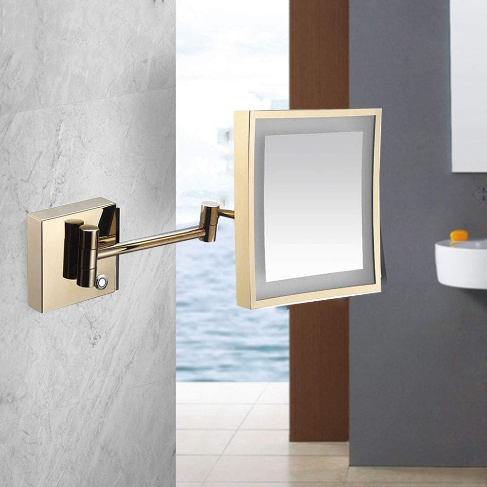 Wall Mounted Makeup Mirror with Lights 3X Magnification