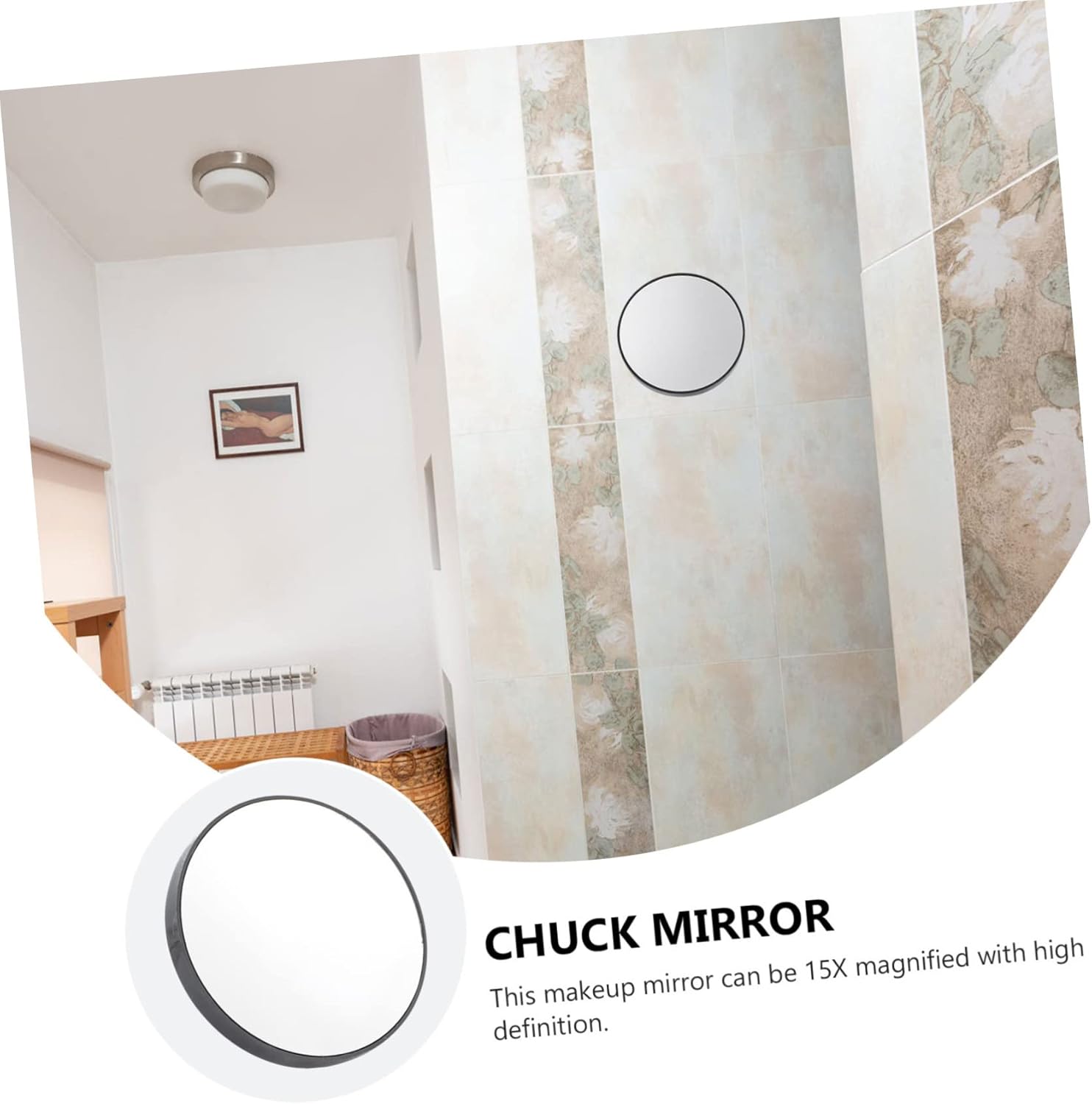 Healvian Magnifying Makeup Mirror with Suction Cups
