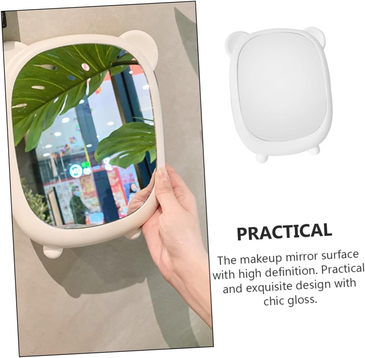 Ipetboom Cartoon Style Dorm Makeup Mirror