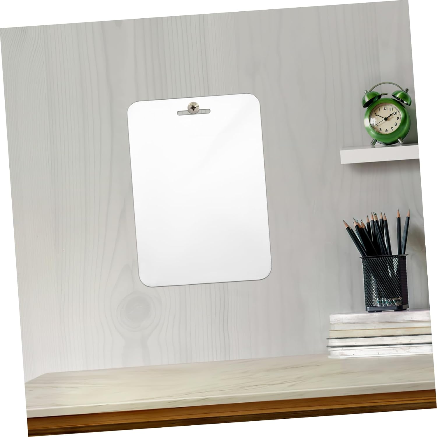 MERRYHAPY Fogless Acrylic Mirror 30x20cm Shaver Shower Wall Hanging