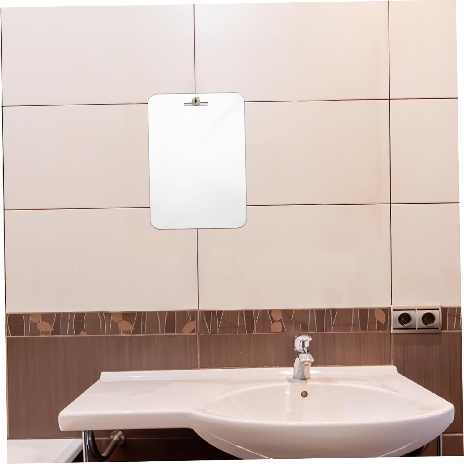 BESTYASH Large Fogless Shower Mirror 30x20cm Shatterproof Acrylic for Travel