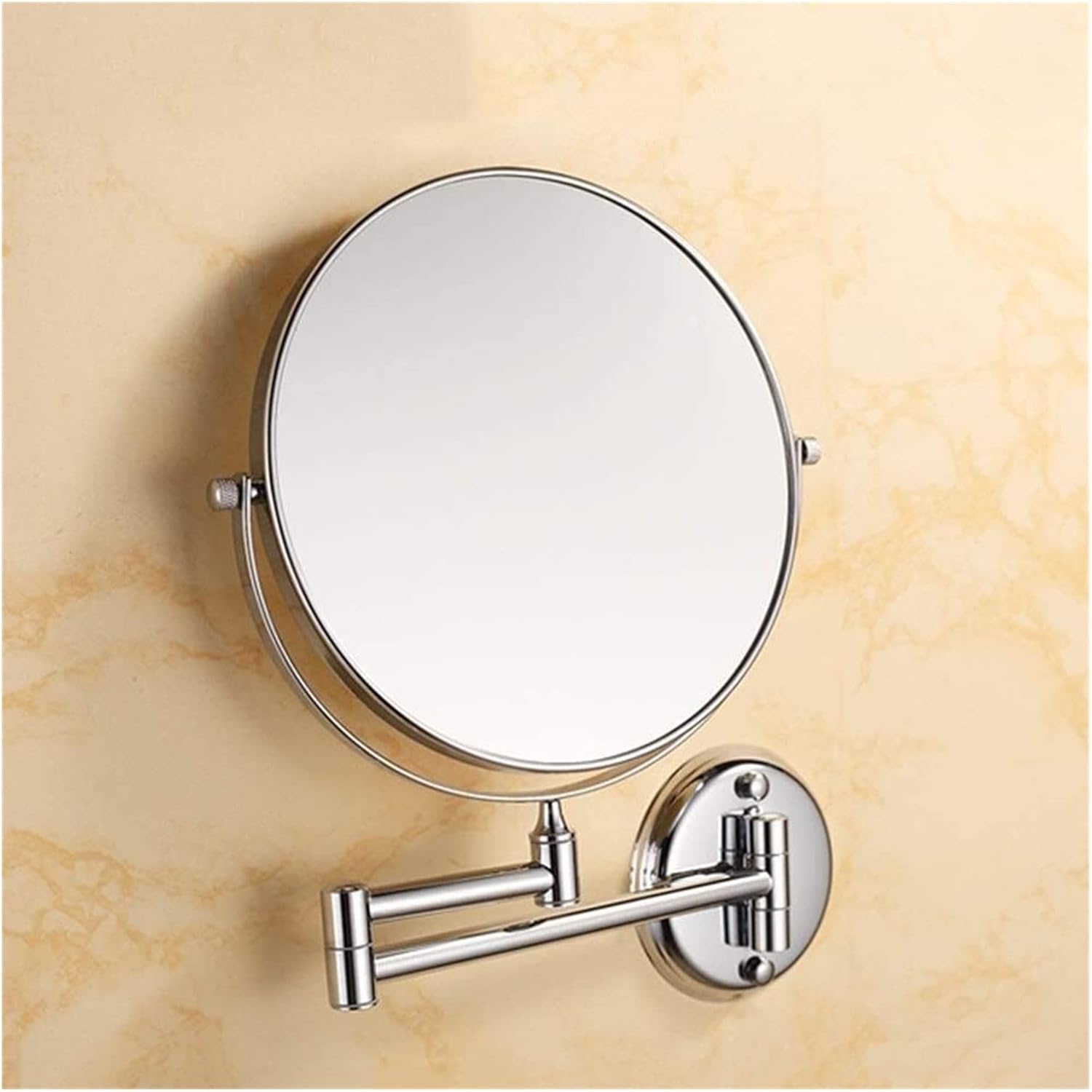Eliveshown 8 Inch Double-Sided Folding Mirror with 5X Magnification