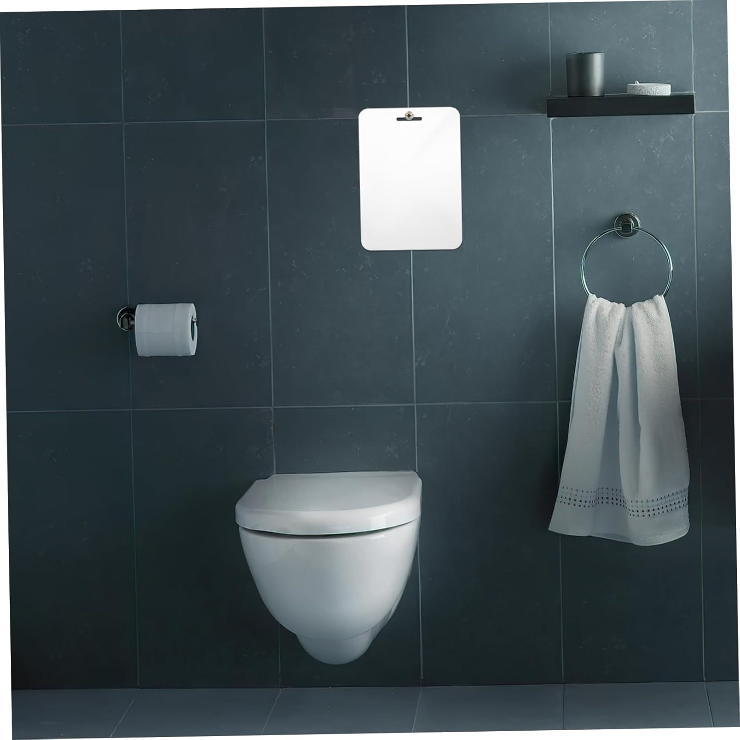 NIYANGLE 1set Unbreakable Fogless Acrylic Mirror for Shower Wall 1