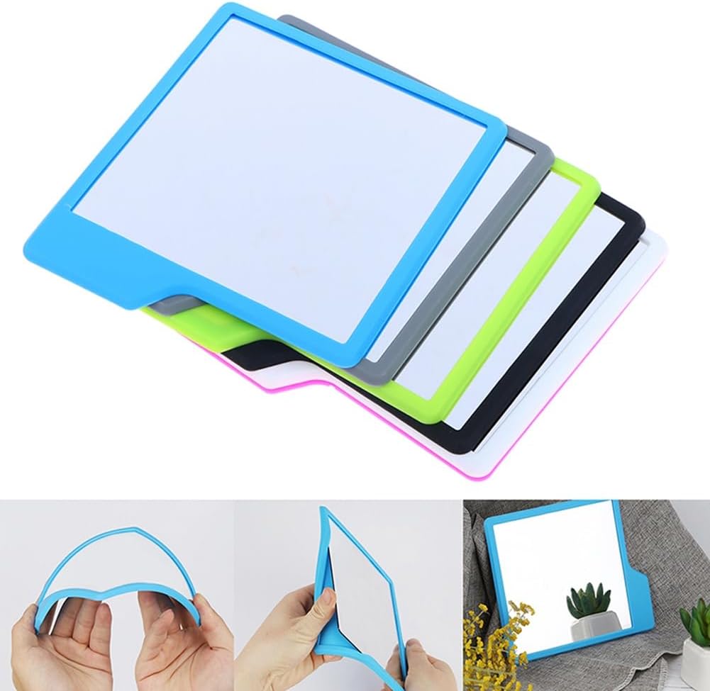 Dytebeply Shatterproof Silicone Mirror for Shaving Makeup