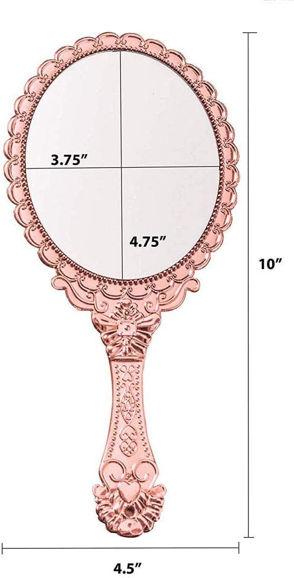 Daycount Vanity Hand Makeup Mirror Rose Gold 1